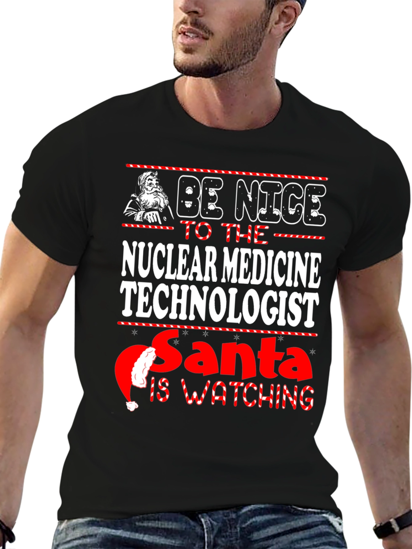 Nuclear Medicine Technologist Santa Christmas T-Shirt
