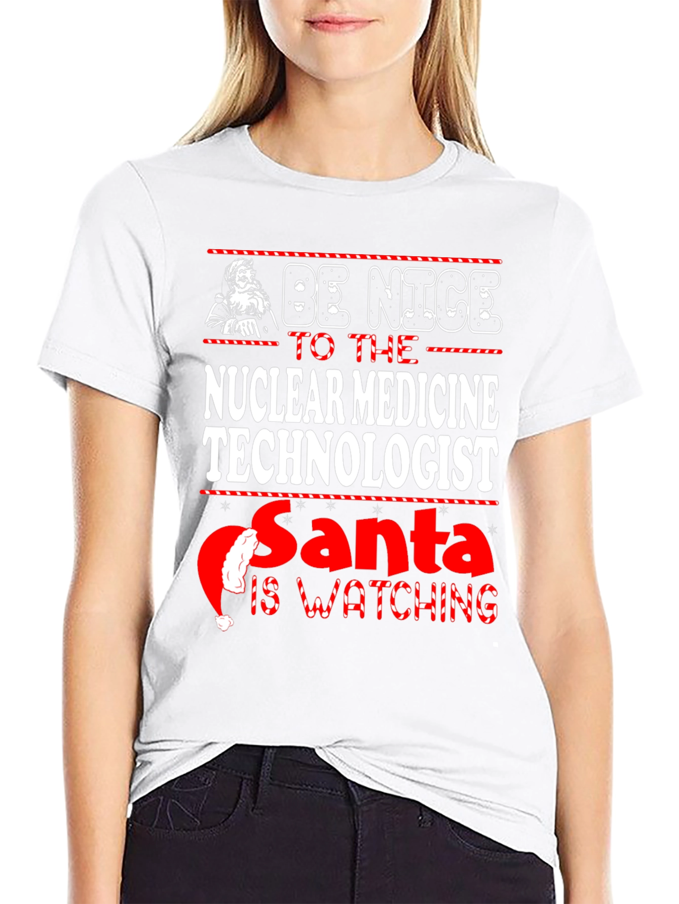 Nuclear Medicine Technologist Santa Christmas T-Shirt