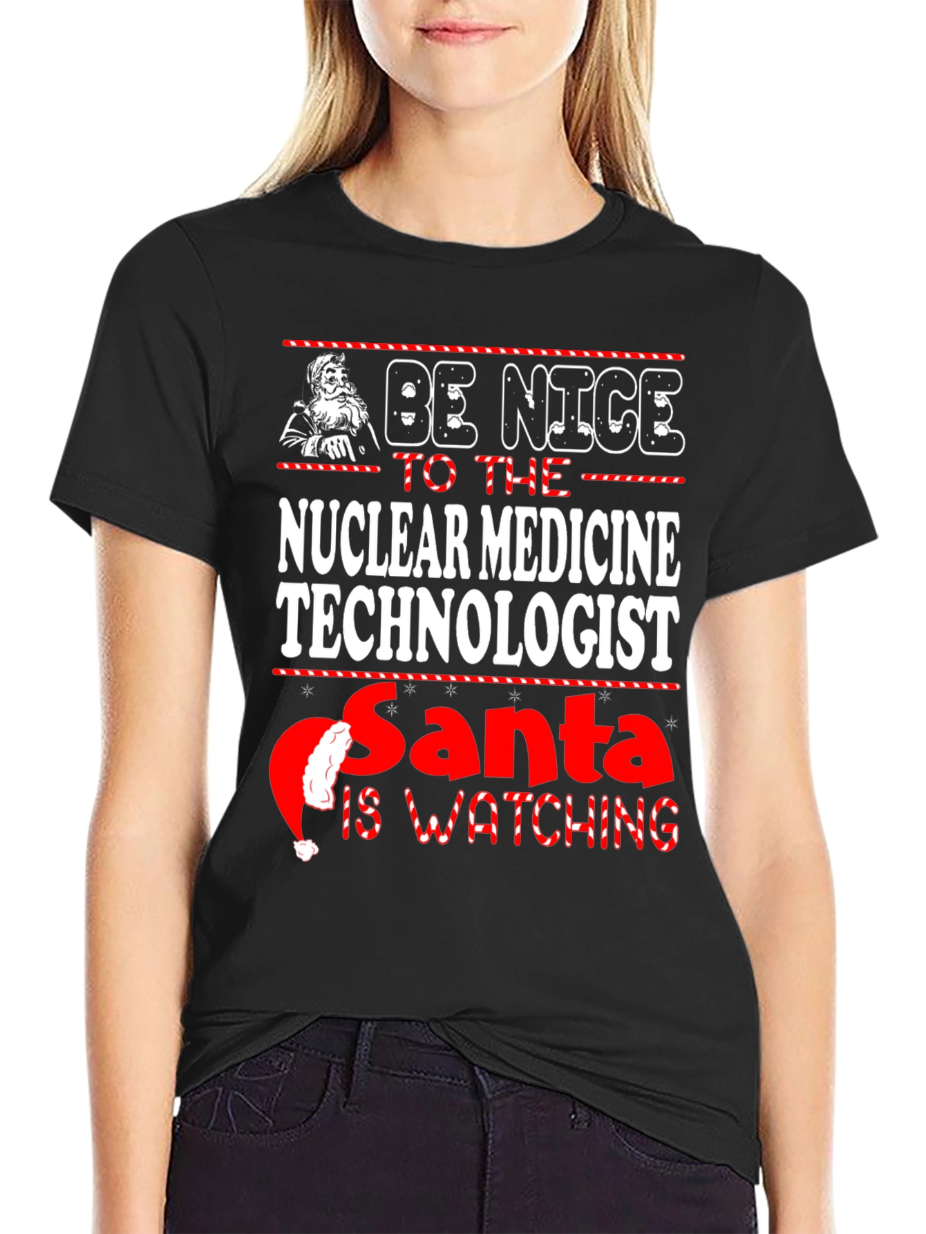 Nuclear Medicine Technologist Santa Christmas T-Shirt