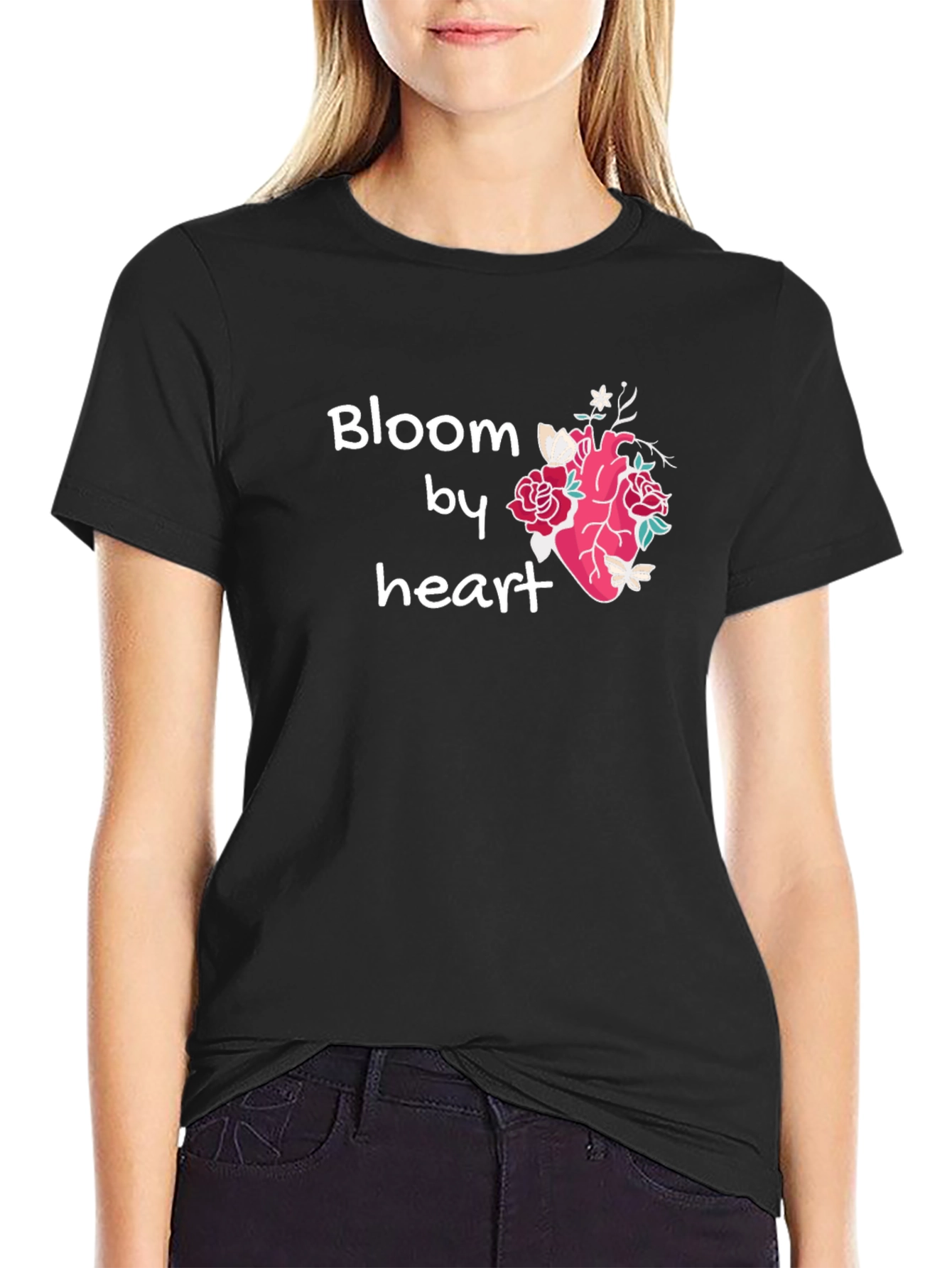 Bloom By Heart T-Shirt Floral Heart Tee