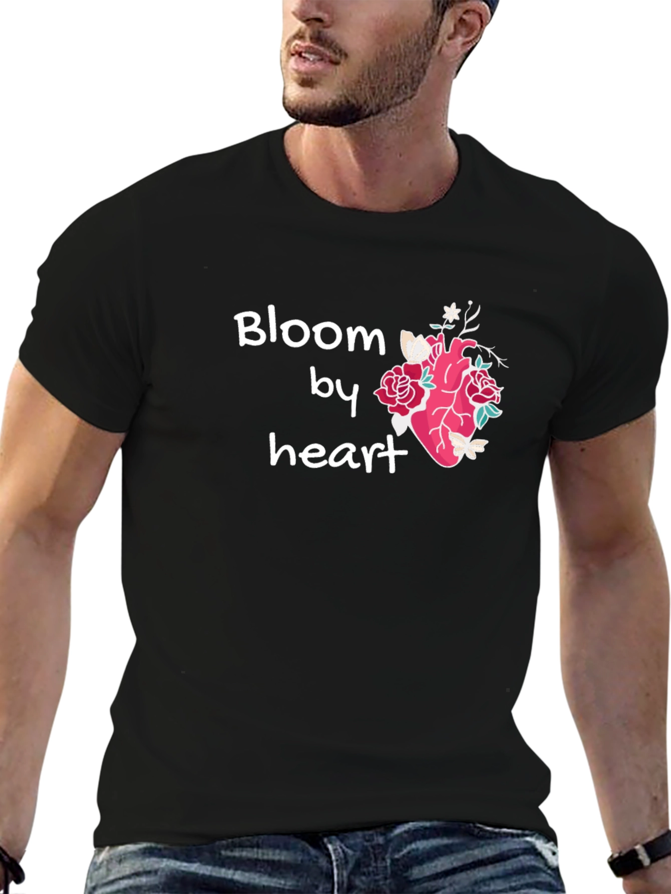 Bloom By Heart T-Shirt Floral Heart Tee