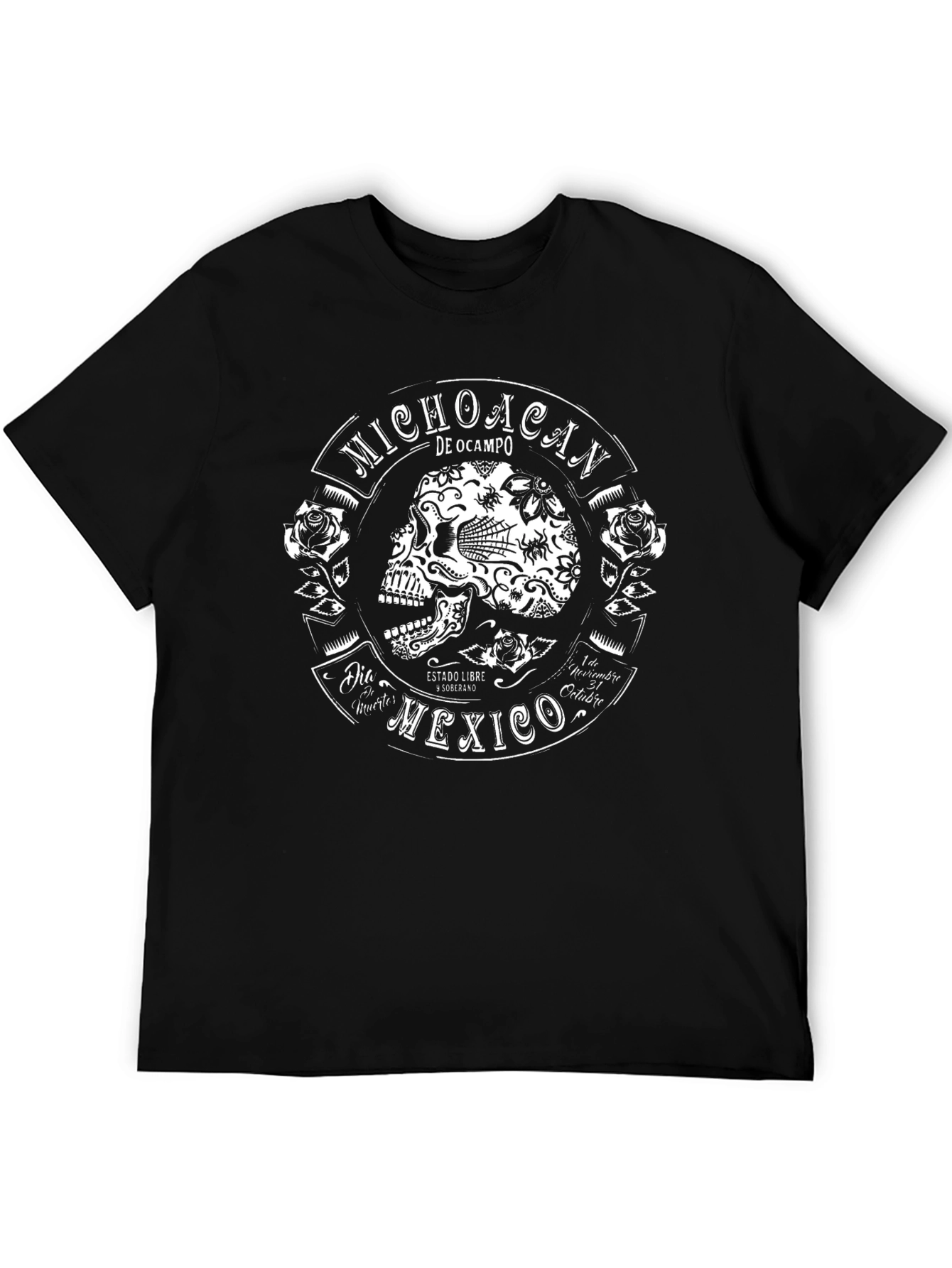 Michoacan Mexico Skull Graphic T-Shirt