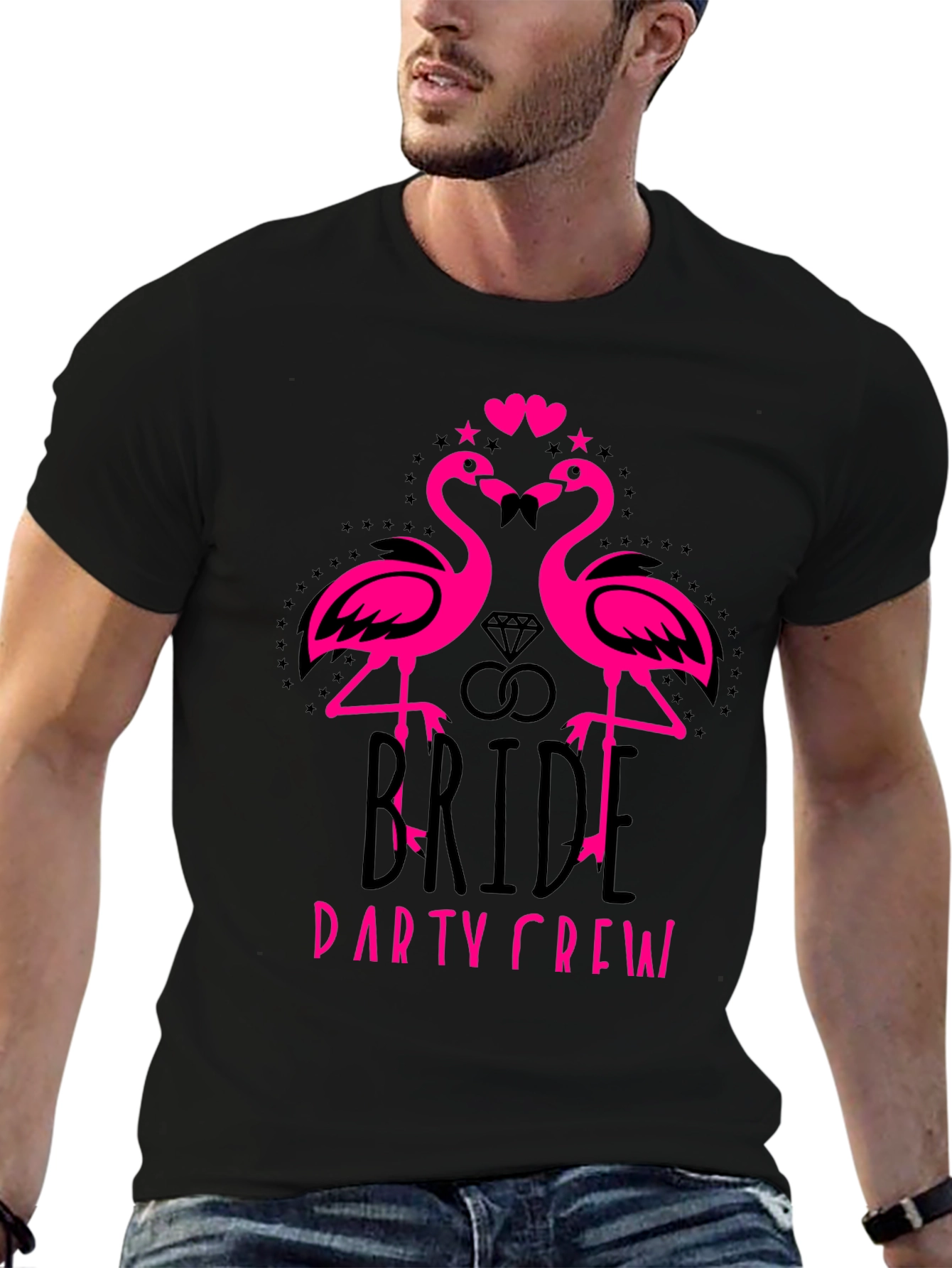 Bride Party Crew Flamingo T-Shirt