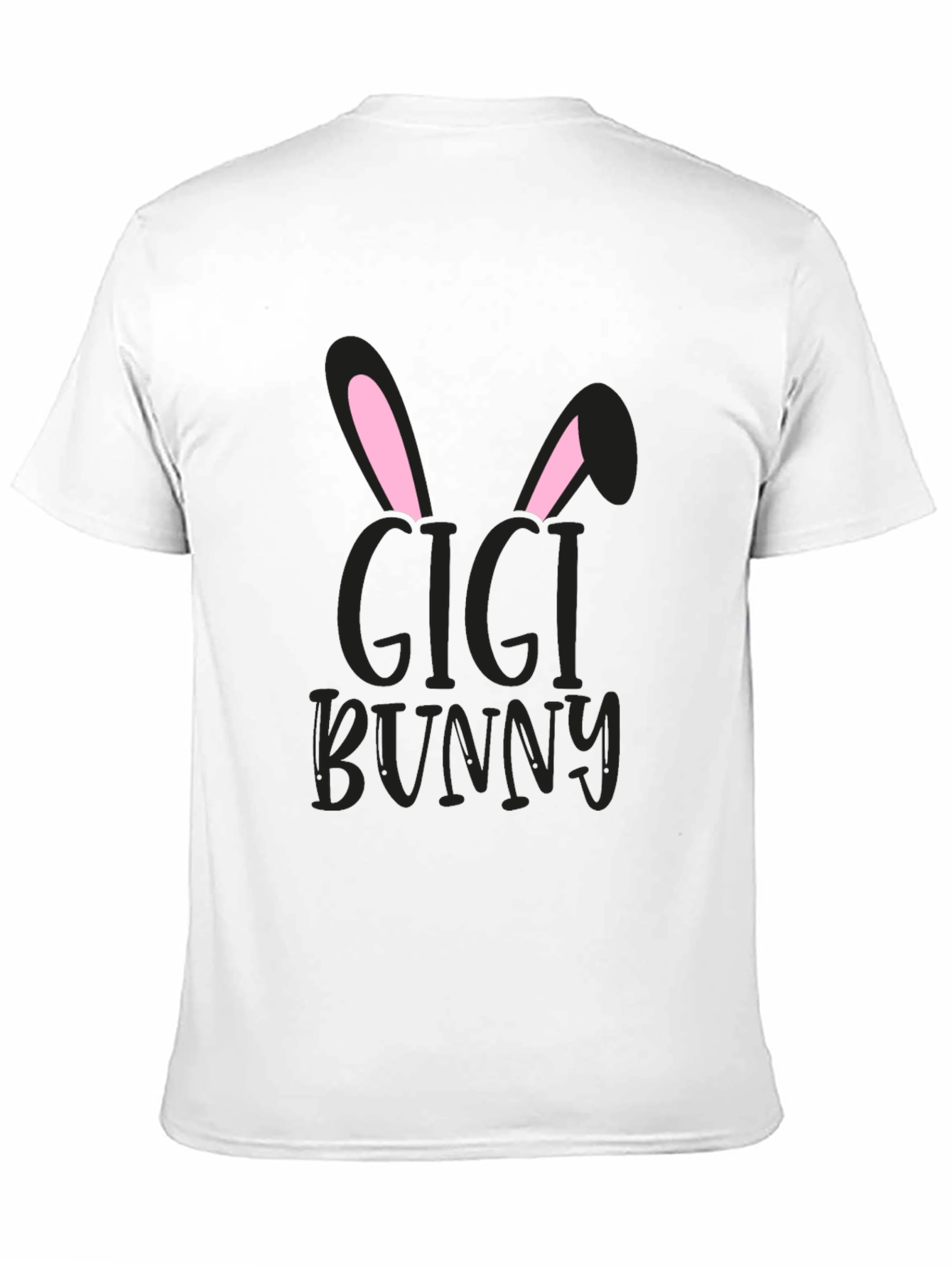 Gigi Bunny Easter T-Shirt - Black