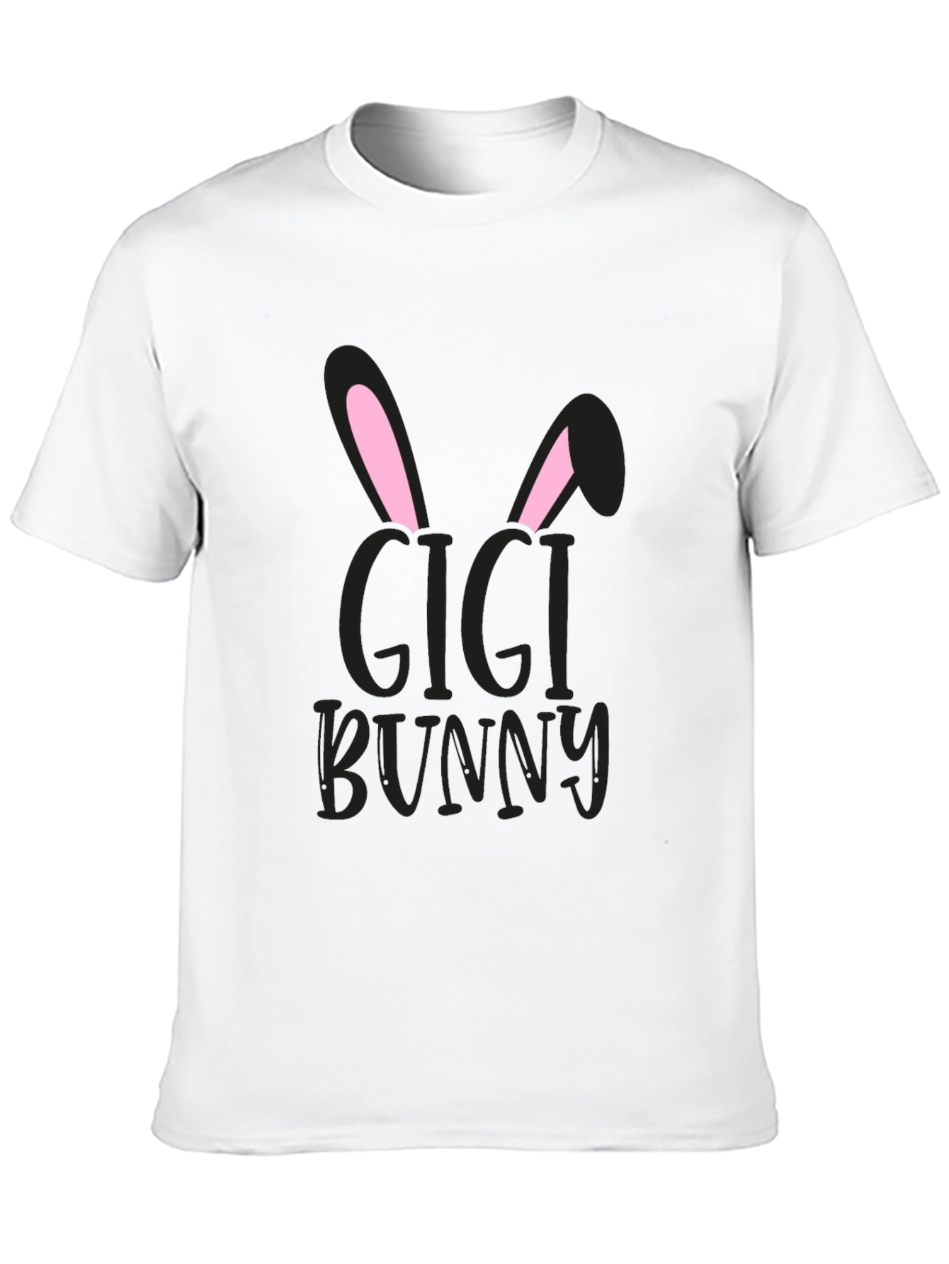 Gigi Bunny Easter T-Shirt - Black
