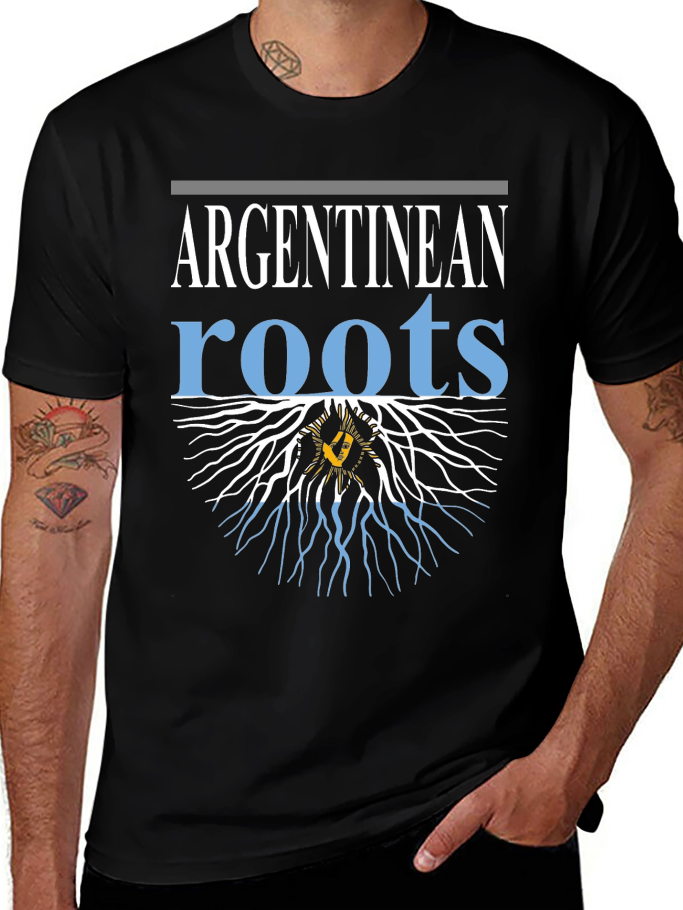 Argentinean Roots Graphic T-Shirt - Black