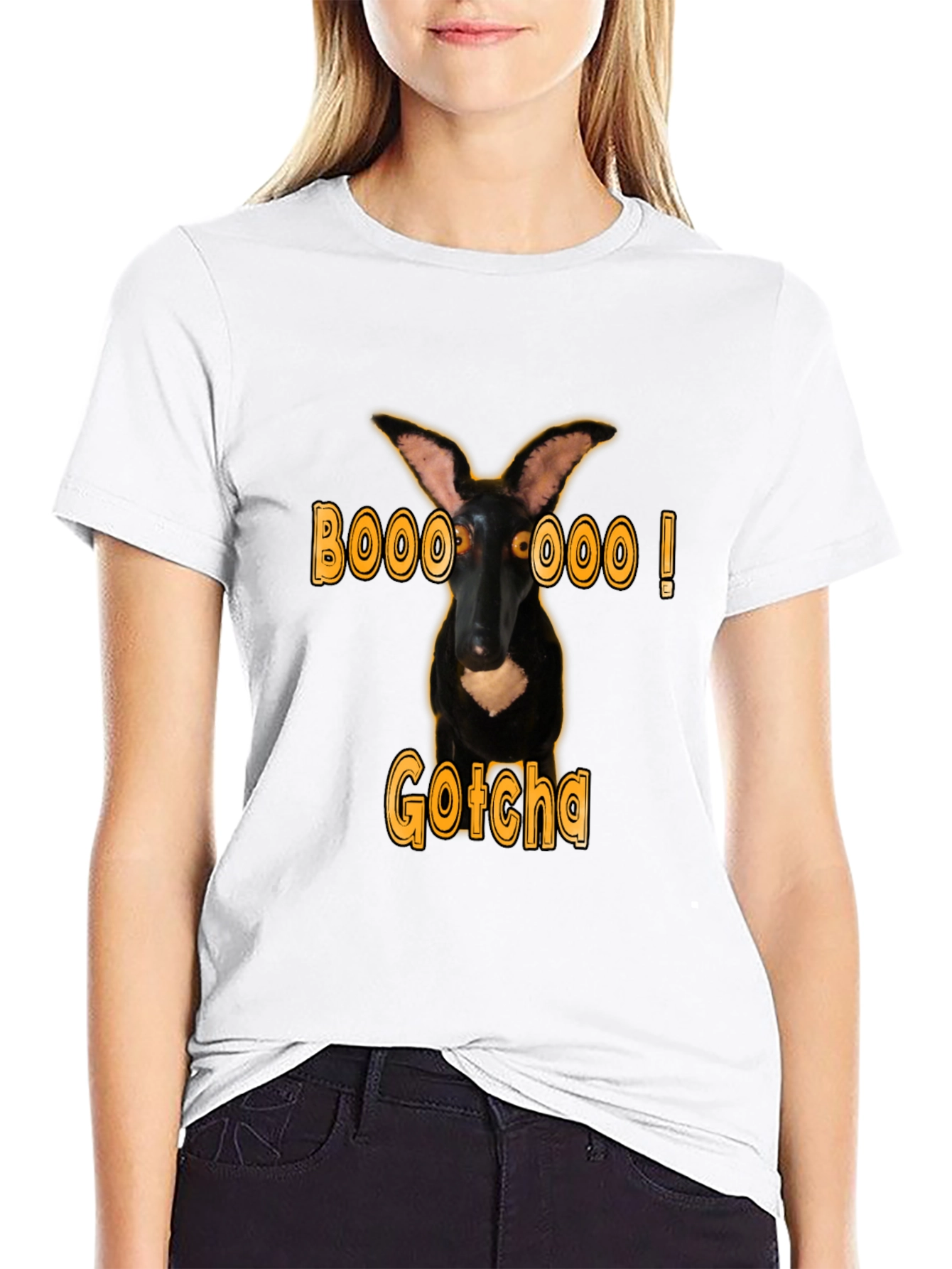 Boo! Funny Dog Halloween T-Shirt - Gotcha!