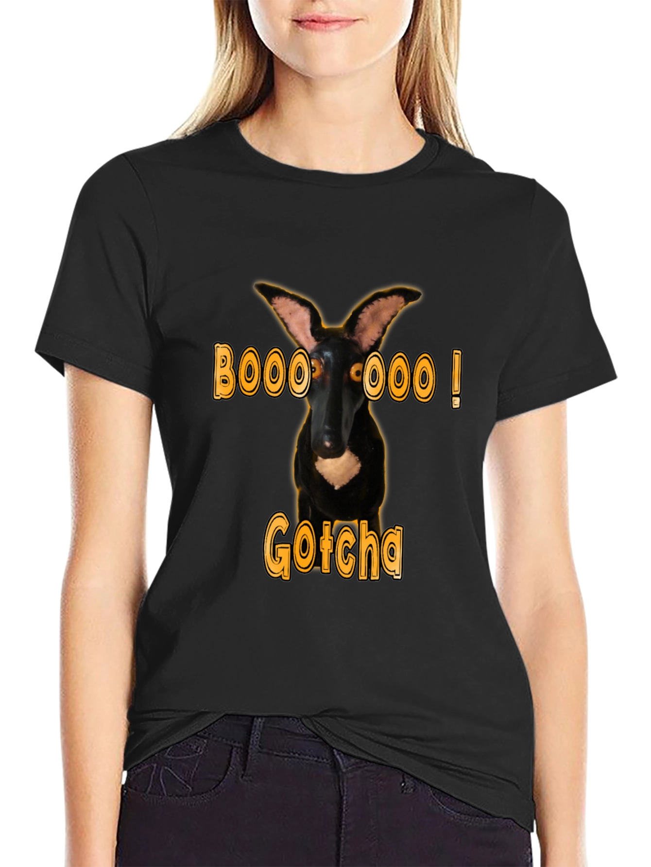 Boo! Funny Dog Halloween T-Shirt - Gotcha!