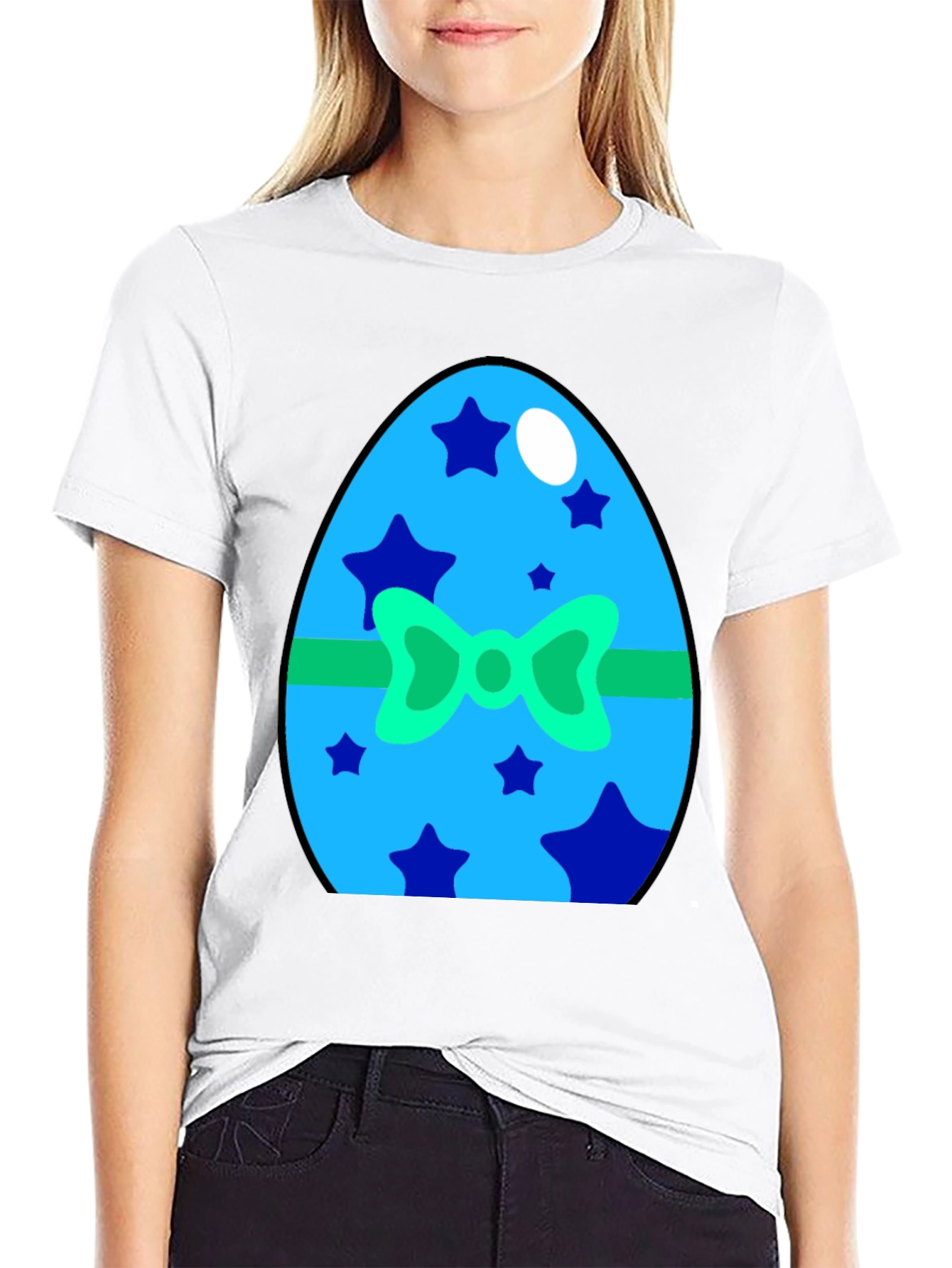 Festive Easter Egg Graphic Tee - Holiday Celebration