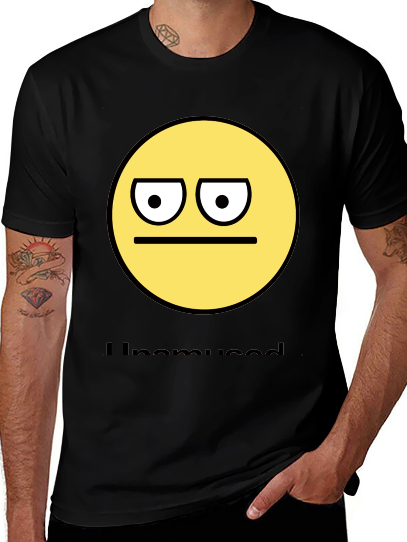 Unamused Emoji T-Shirt - Express Your Mood!