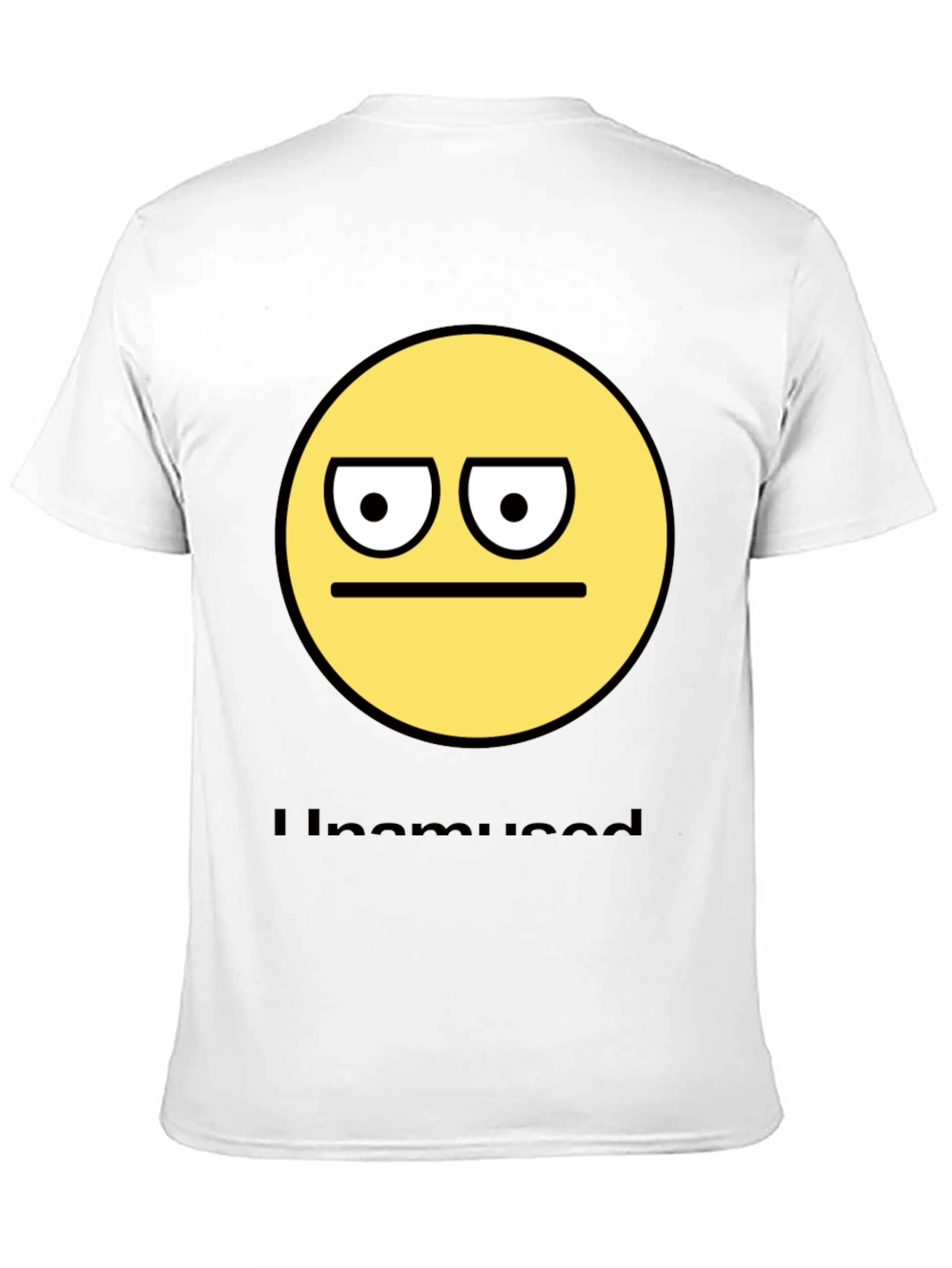 Unamused Emoji T-Shirt - Express Your Mood!
