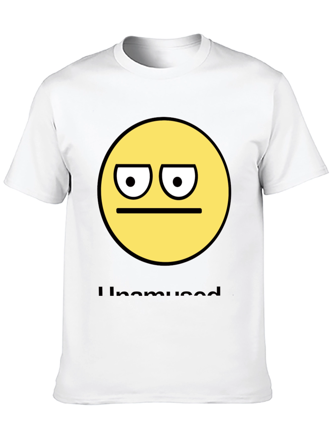 Unamused Emoji T-Shirt - Express Your Mood!