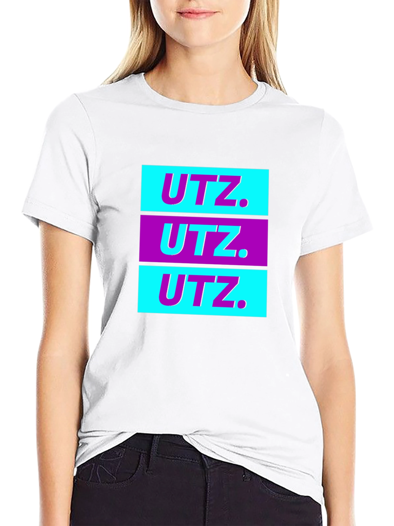 Retro UTZ Graphic Tee - Black Cotton Blend