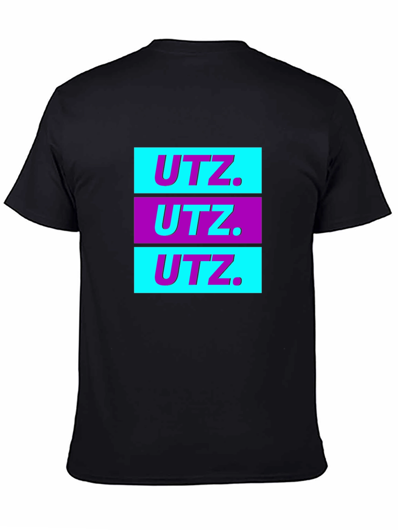 Retro UTZ Graphic Tee - Black Cotton Blend