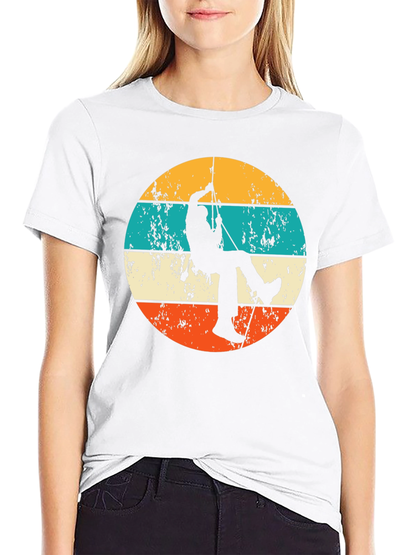 Retro Rock Climbing T-Shirt - Adventure Apparel