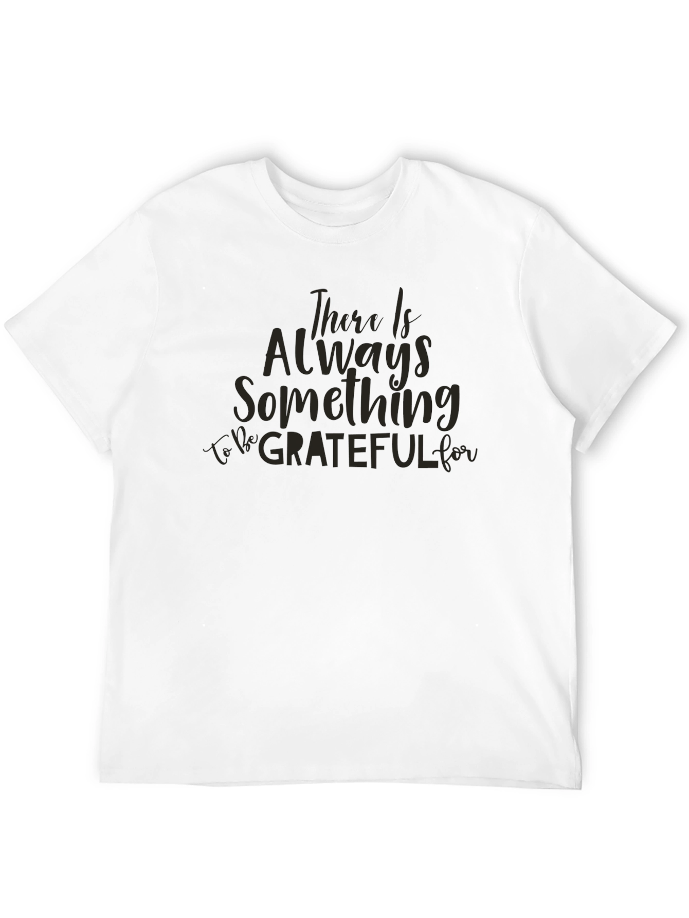 Grateful Script Black T-Shirt