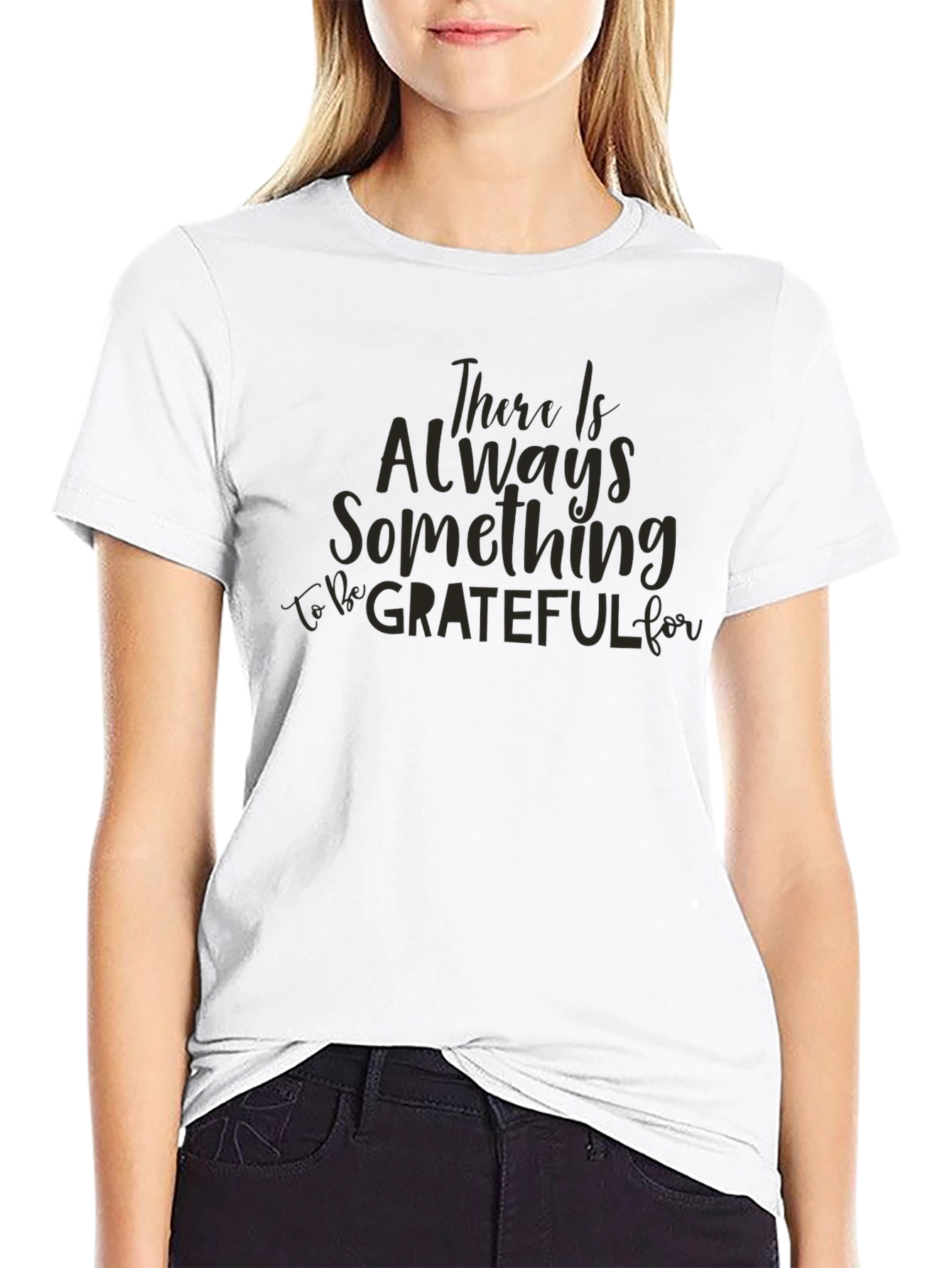 Grateful Script Black T-Shirt