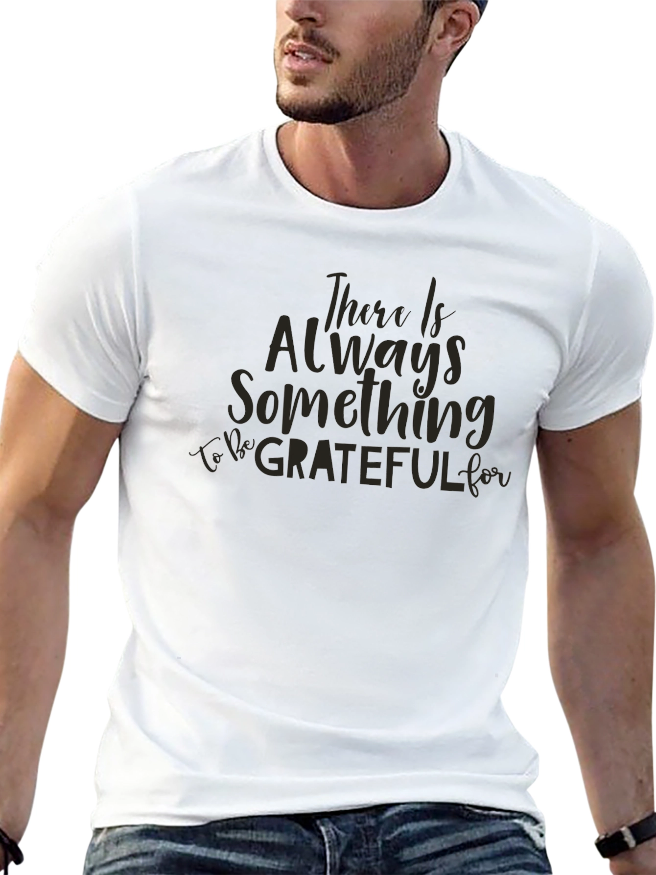 Grateful Script Black T-Shirt