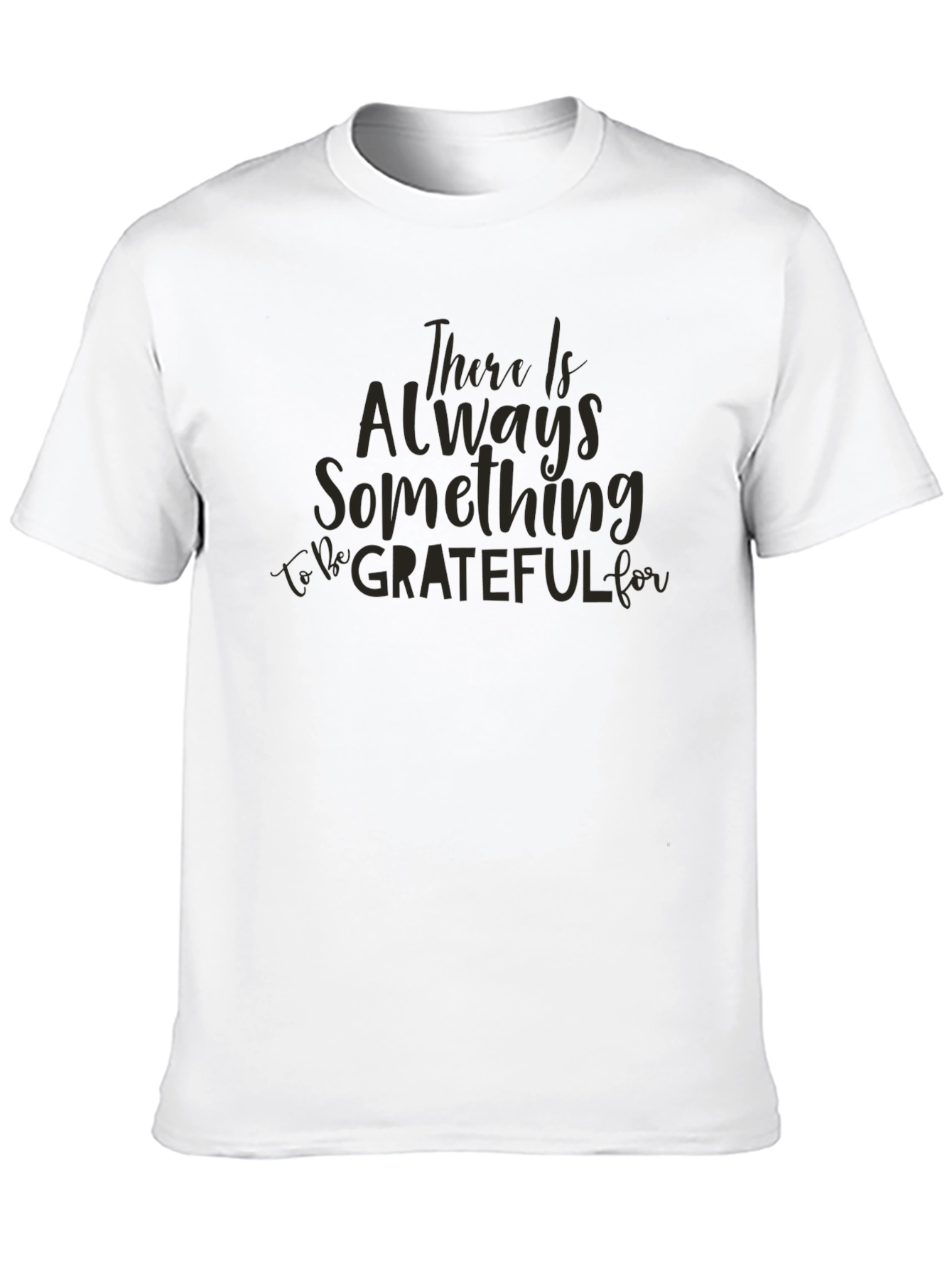 Grateful Script Black T-Shirt