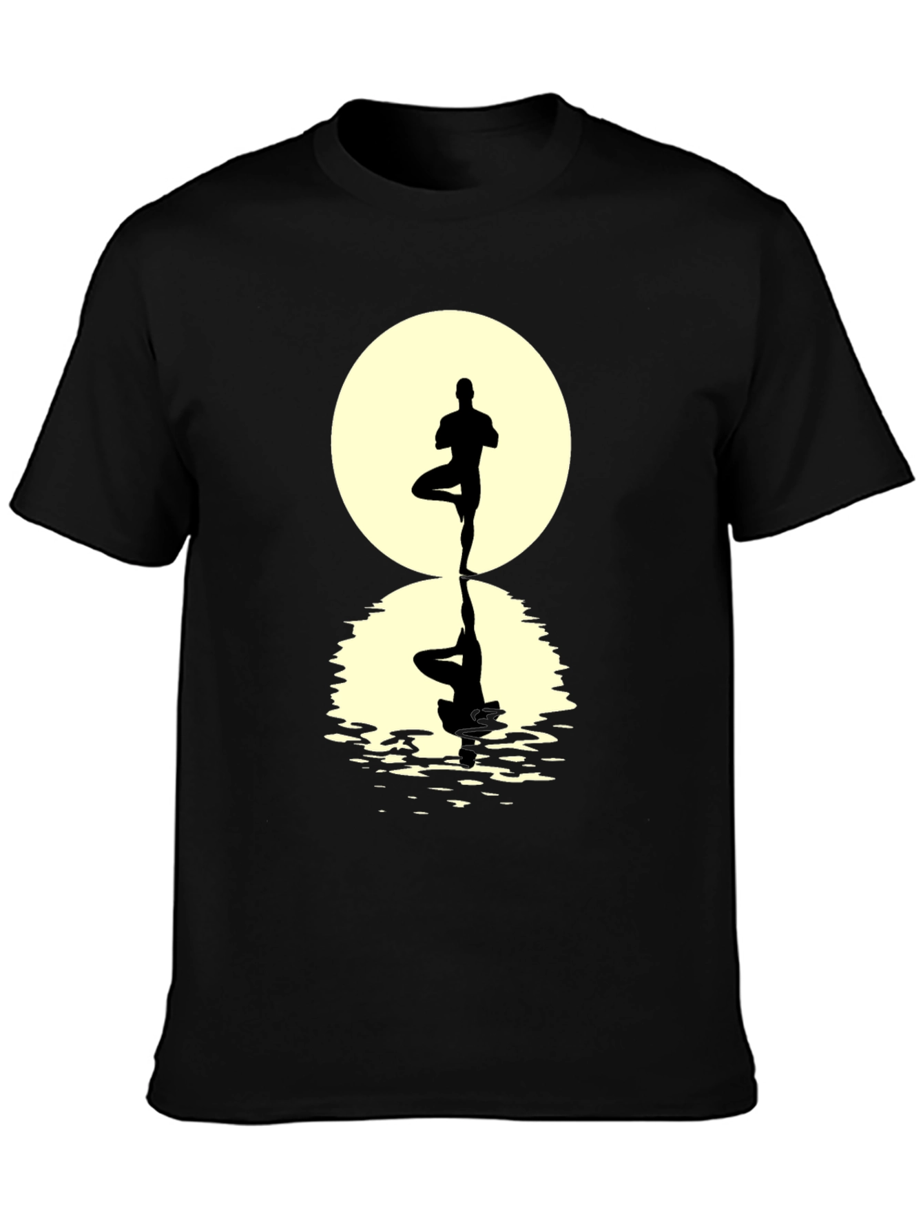 Yoga Pose Silhouette Graphic Tee