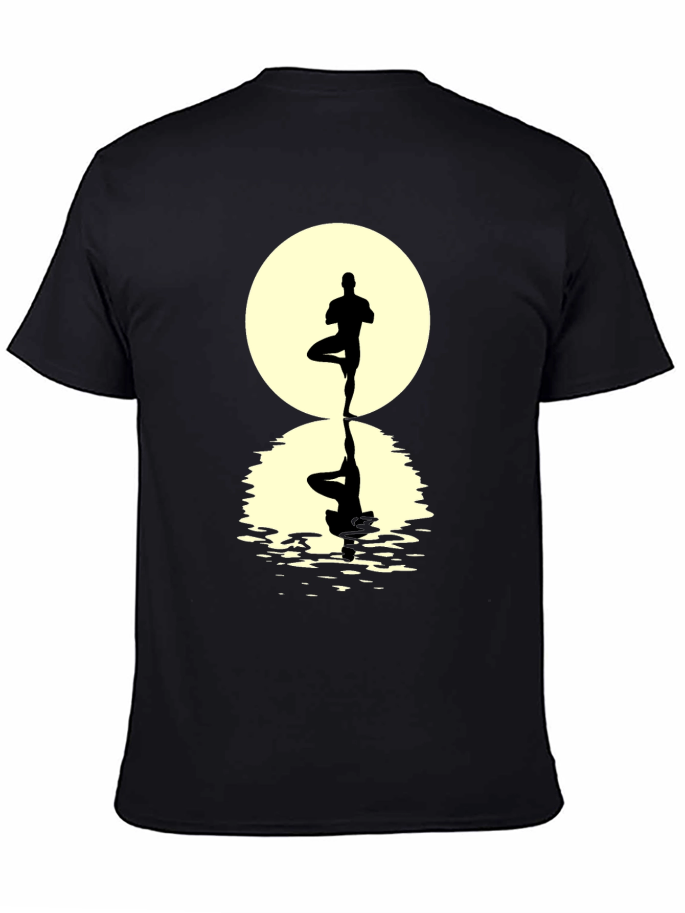 Yoga Pose Silhouette Graphic Tee