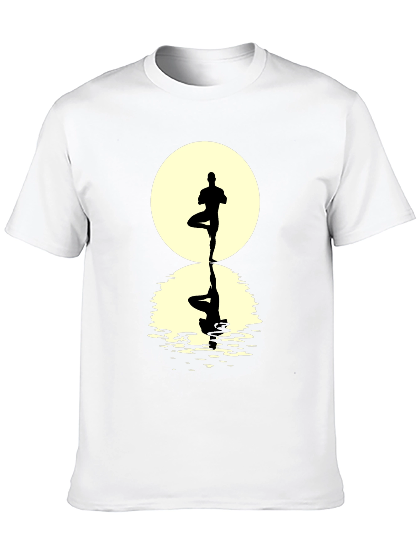 Yoga Pose Silhouette Graphic Tee