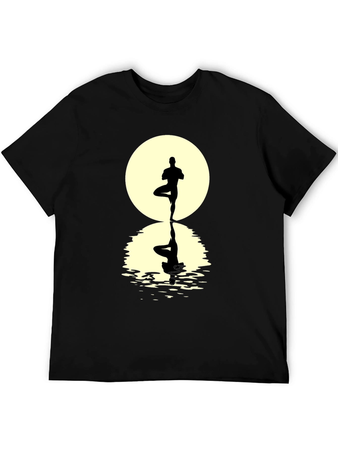 Yoga Pose Silhouette Graphic Tee
