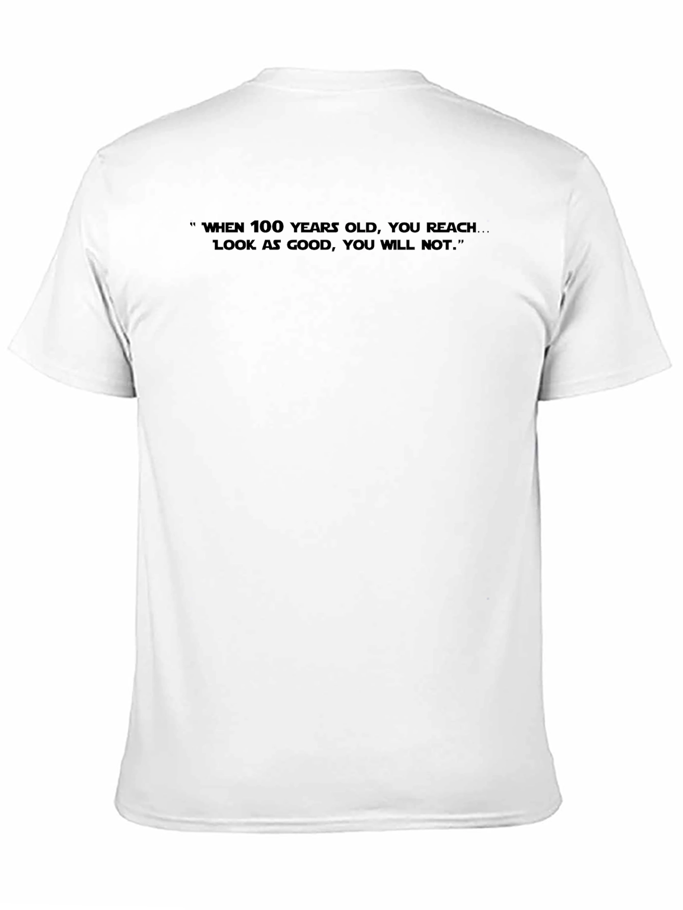 Humorous 100 Years Old Graphic Tee - Black