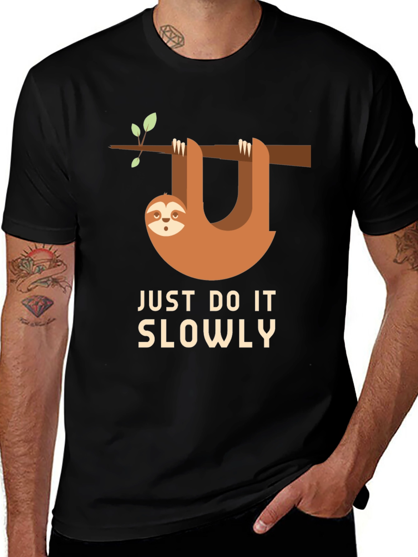 Funny Sloth Just Do It Slowly T-Shirt