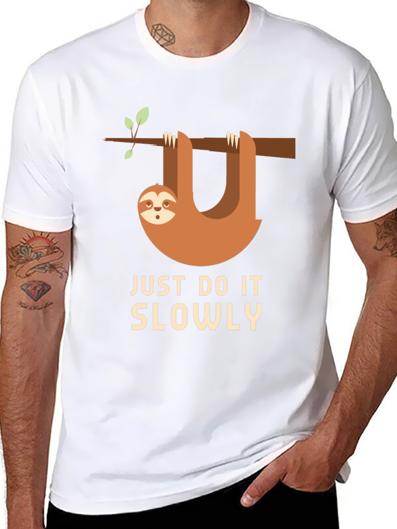 Funny Sloth Just Do It Slowly T-Shirt