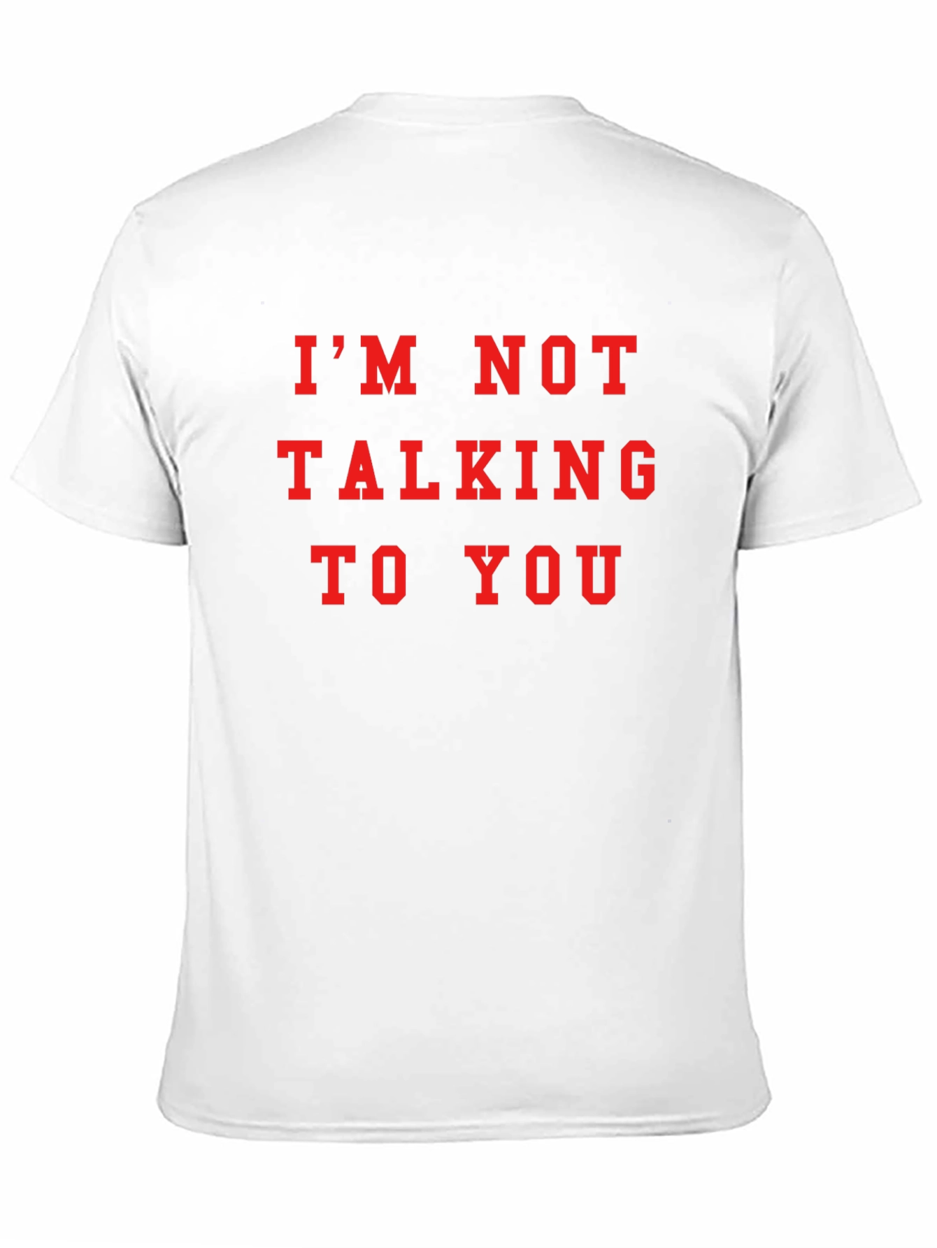 IM NOT TALKING TO YOU Graphic Tee - Black