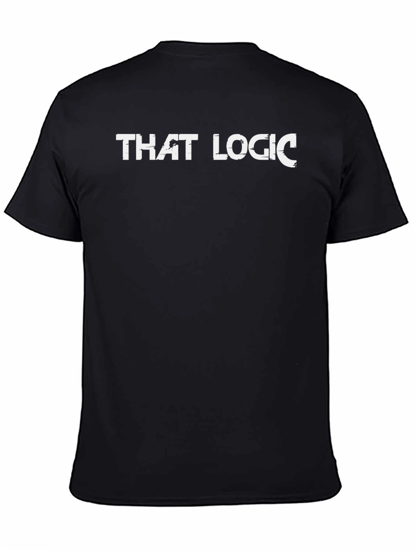 That Logic Mens Black Graphic T-Shirt