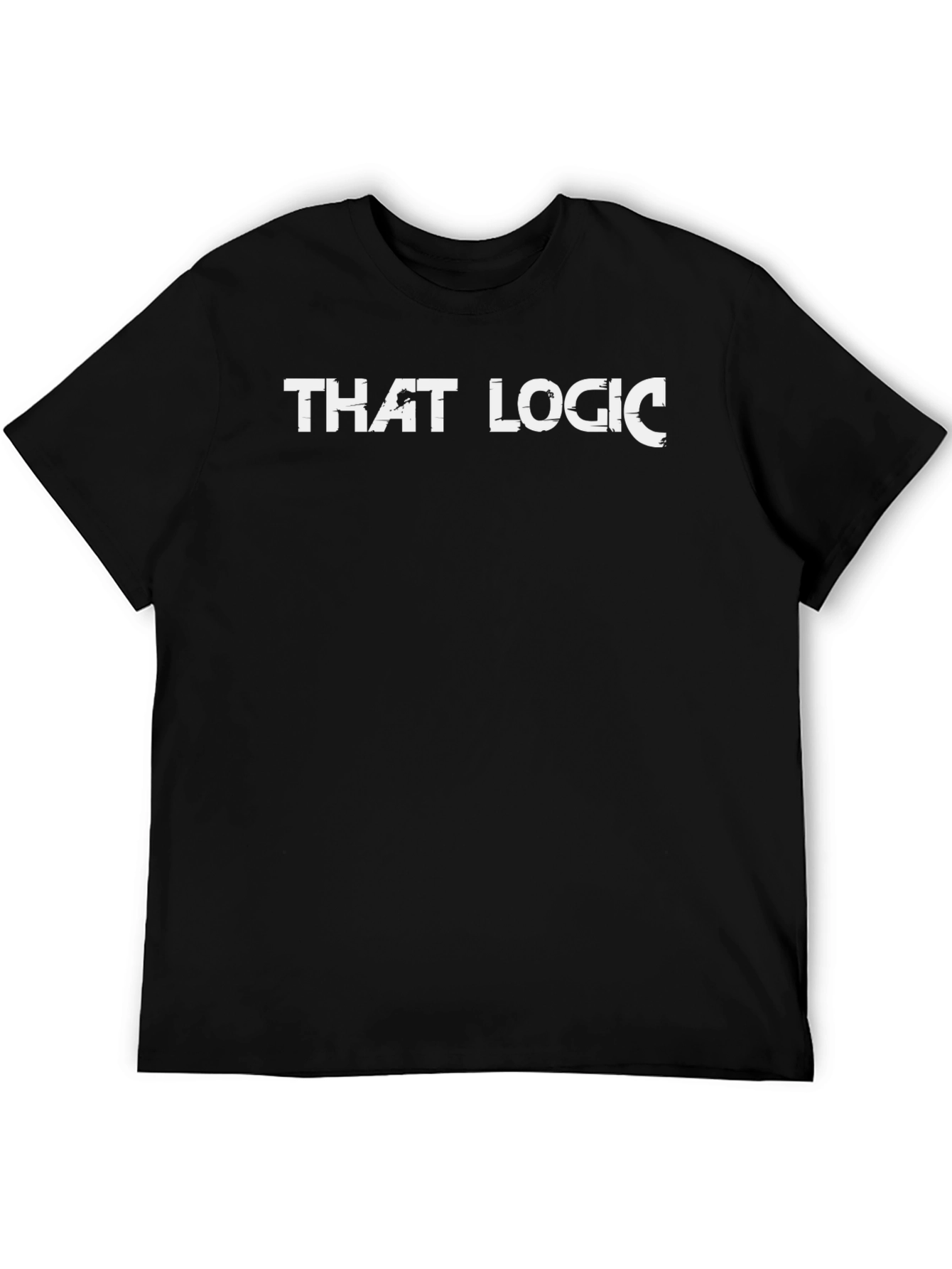 That Logic Mens Black Graphic T-Shirt