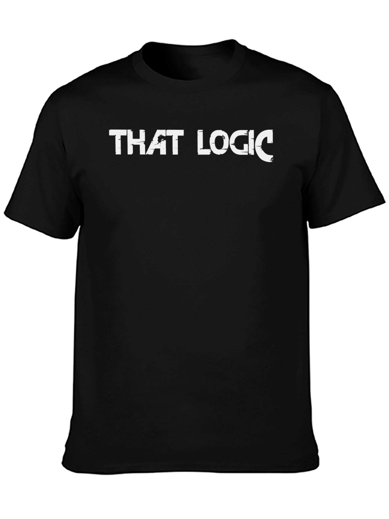That Logic Mens Black Graphic T-Shirt