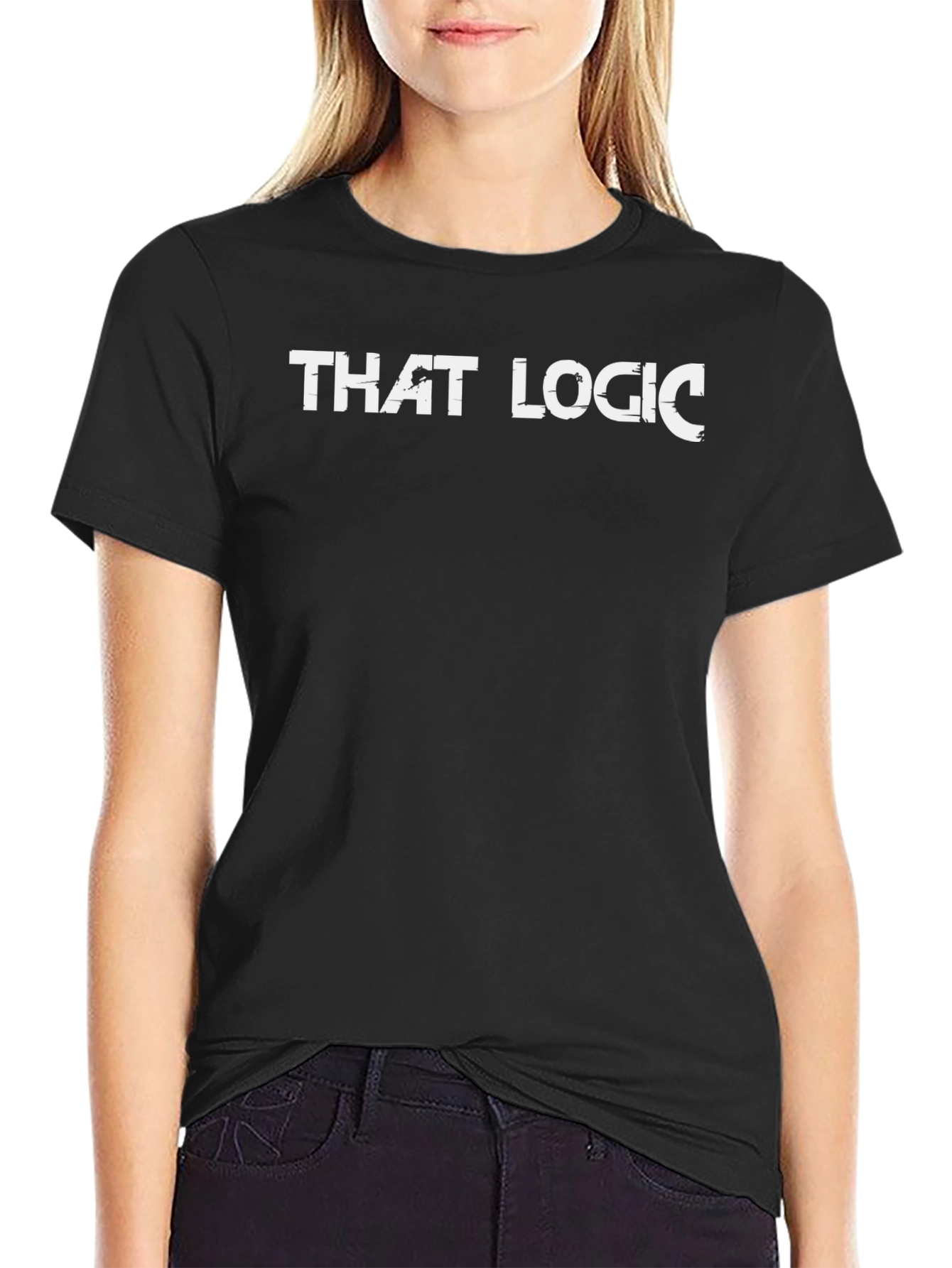 That Logic Mens Black Graphic T-Shirt