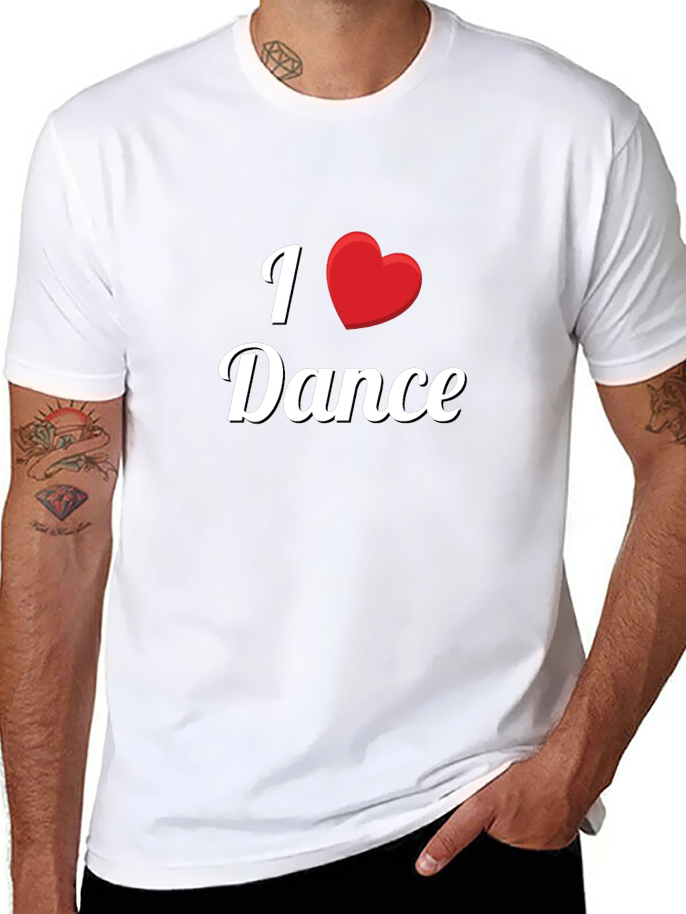 I Love Dance T-Shirt - Soft Cotton Casual Tee