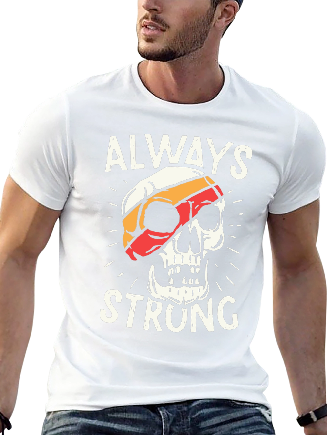 Always Strong Skull Graphic Tee