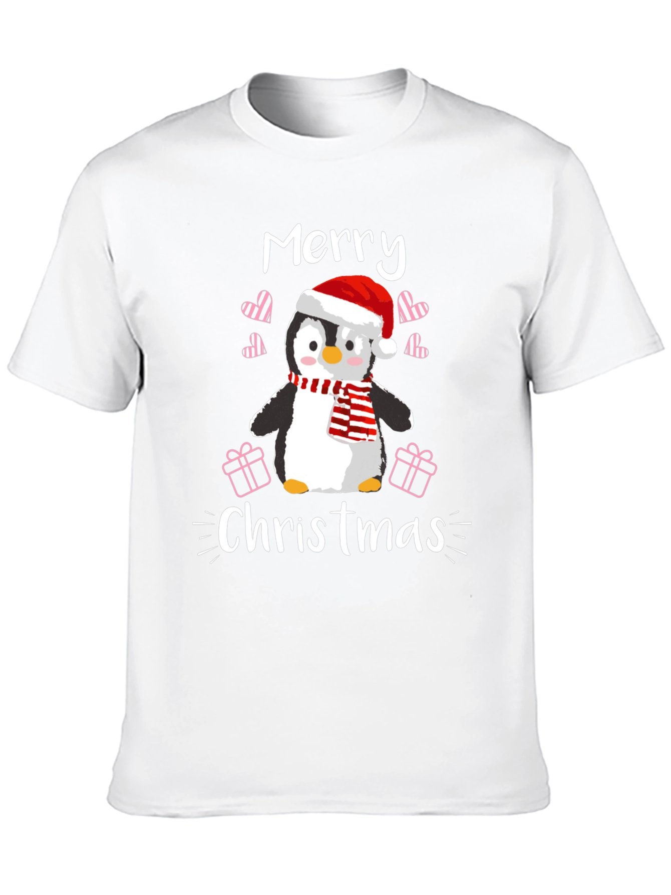 Merry Christmas Penguin T-Shirt Holiday Tee