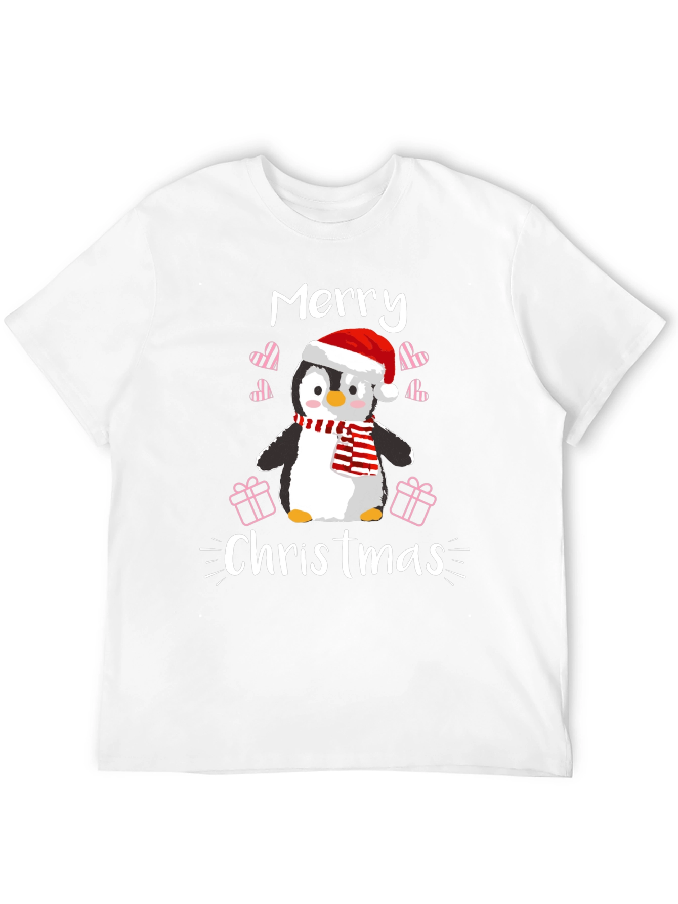 Merry Christmas Penguin T-Shirt Holiday Tee