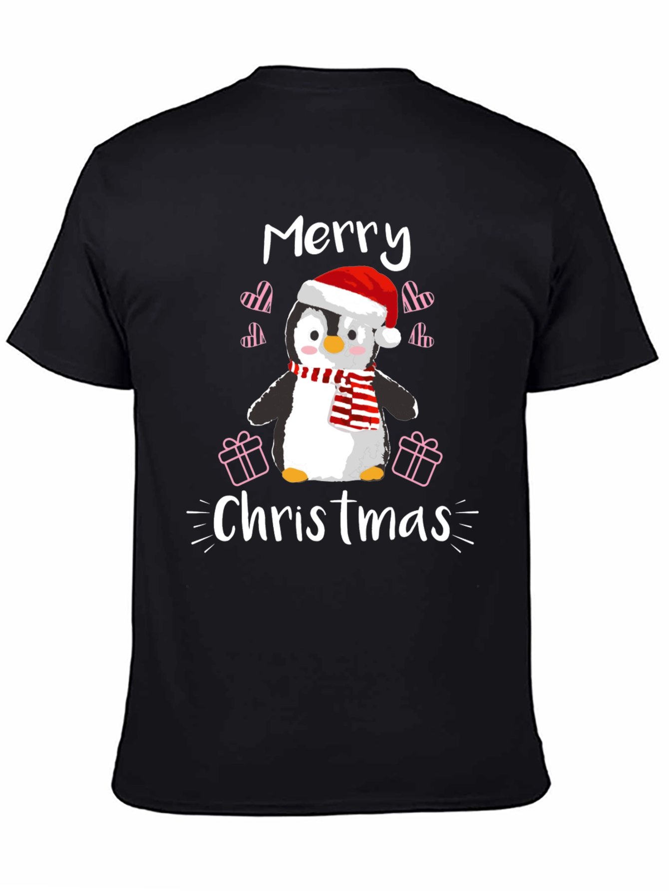 Merry Christmas Penguin T-Shirt Holiday Tee