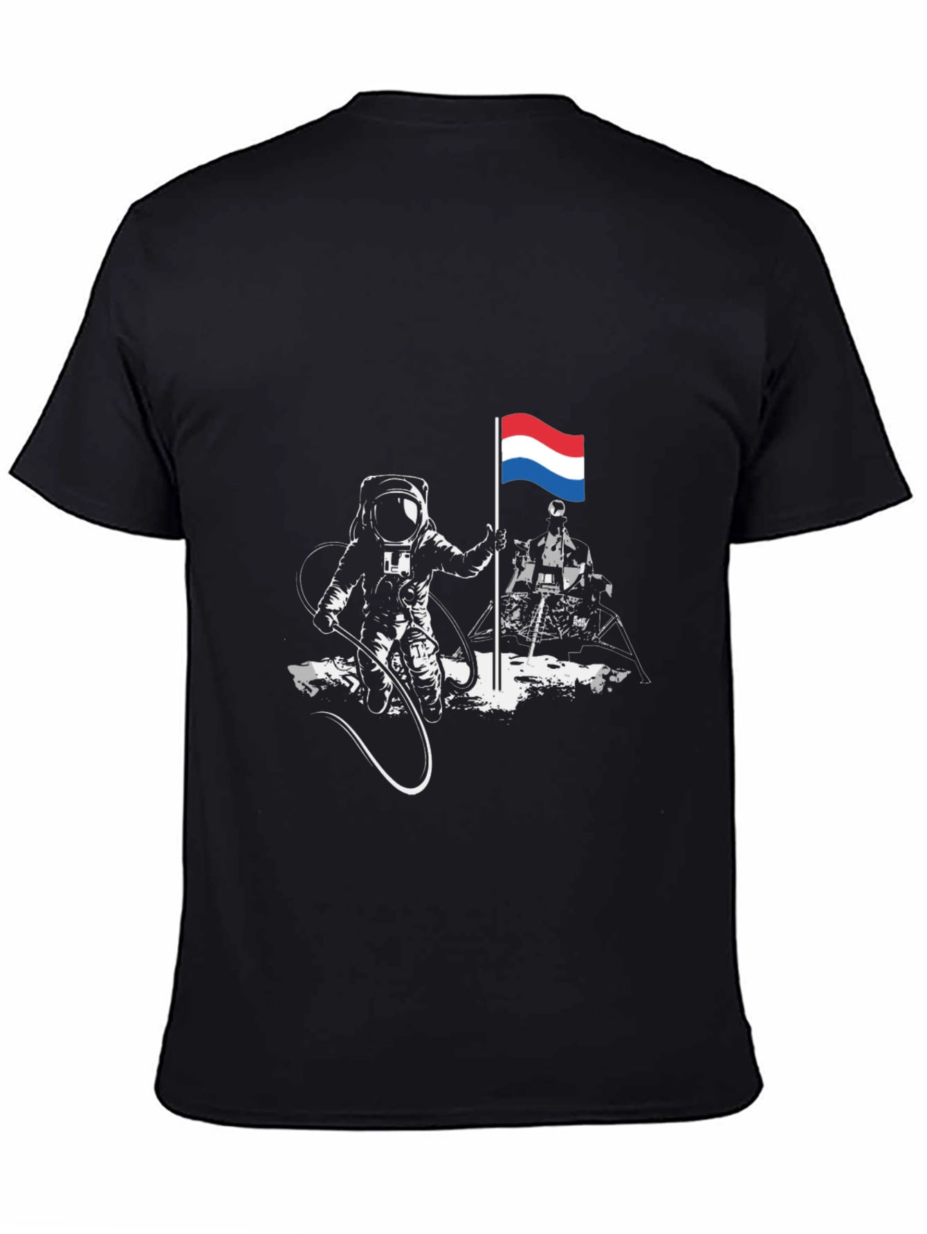 Astronaut Flag T-Shirt - Space Exploration Tee