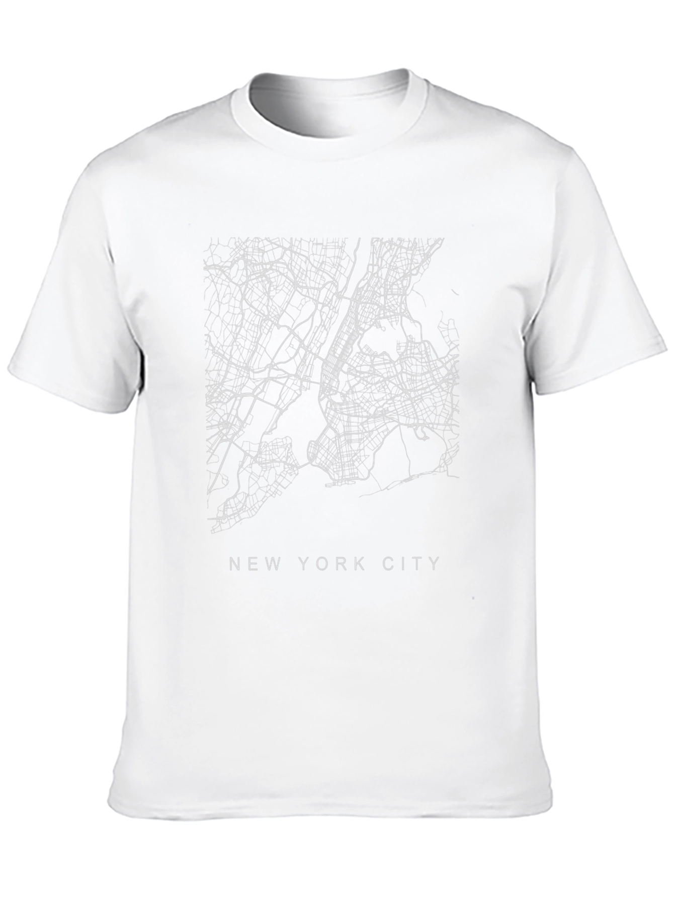 New York City Map T-Shirt