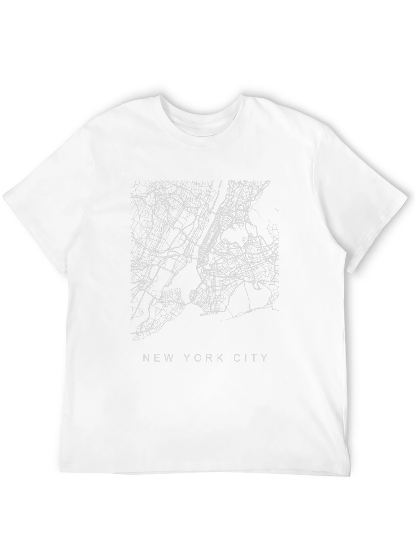 New York City Map T-Shirt