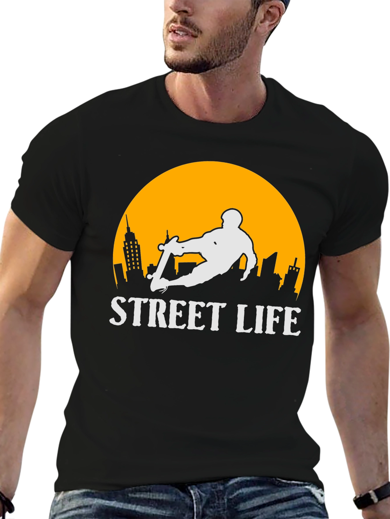 Street Life Skateboarder T-Shirt