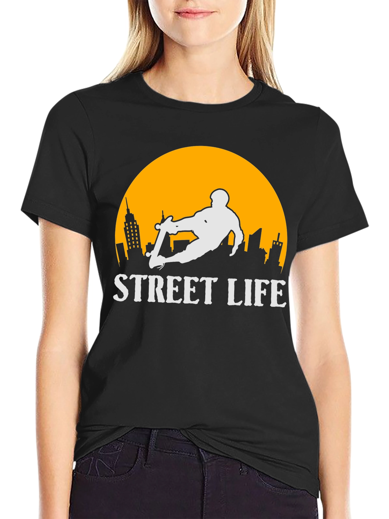 Street Life Skateboarder T-Shirt