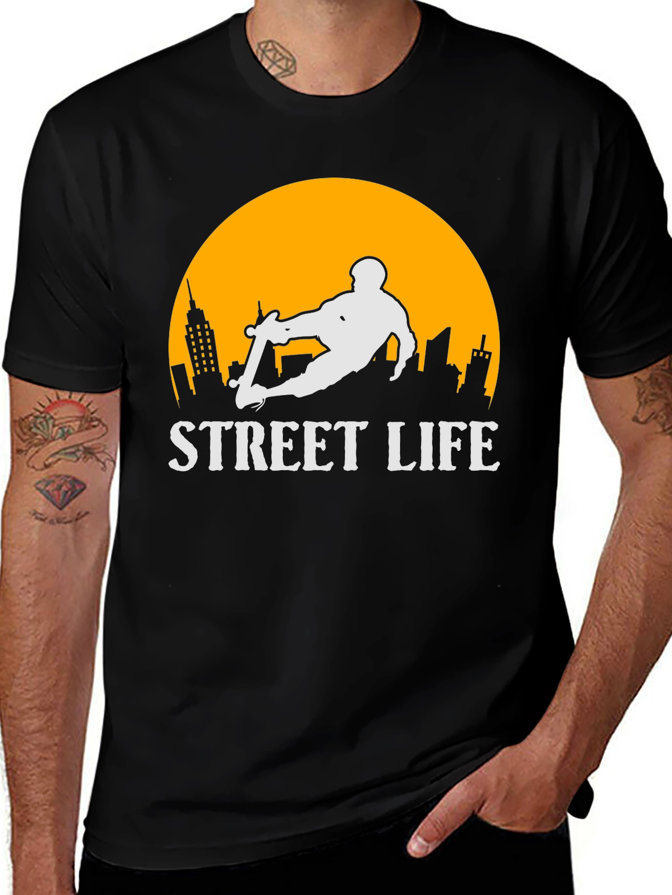 Street Life Skateboarder T-Shirt
