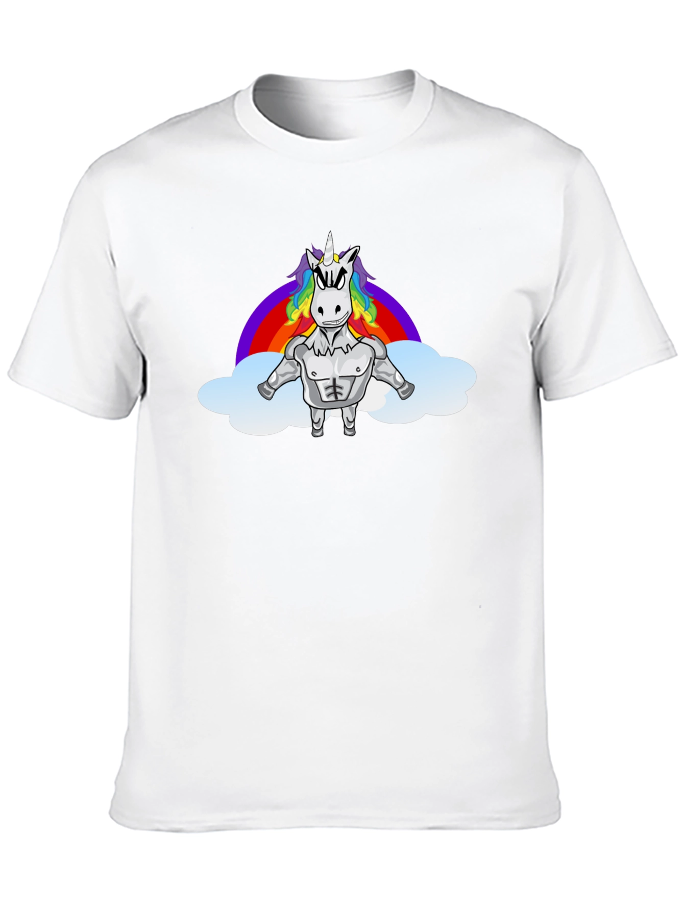 Muscle Unicorn Rainbow T-Shirt