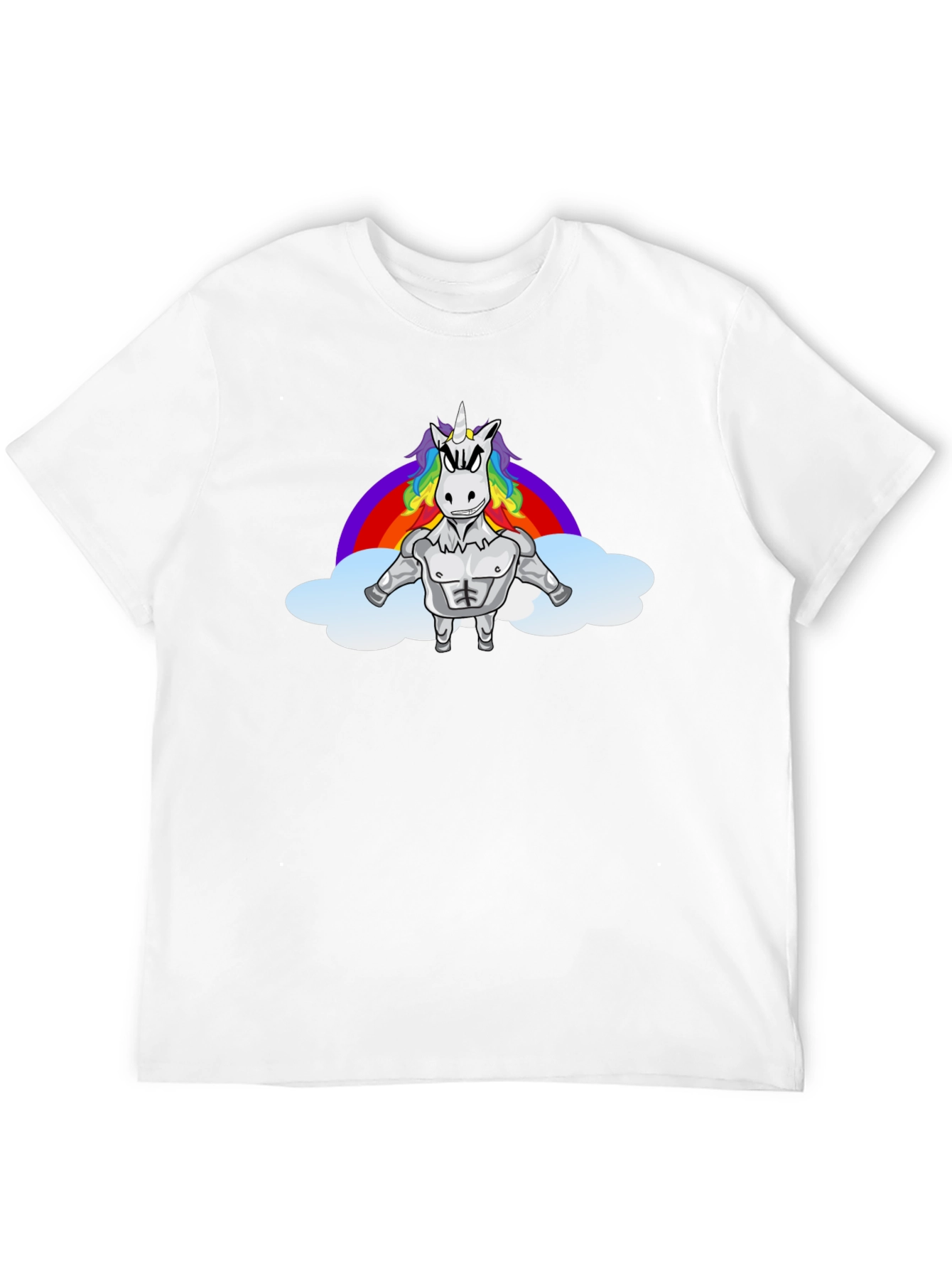 Muscle Unicorn Rainbow T-Shirt