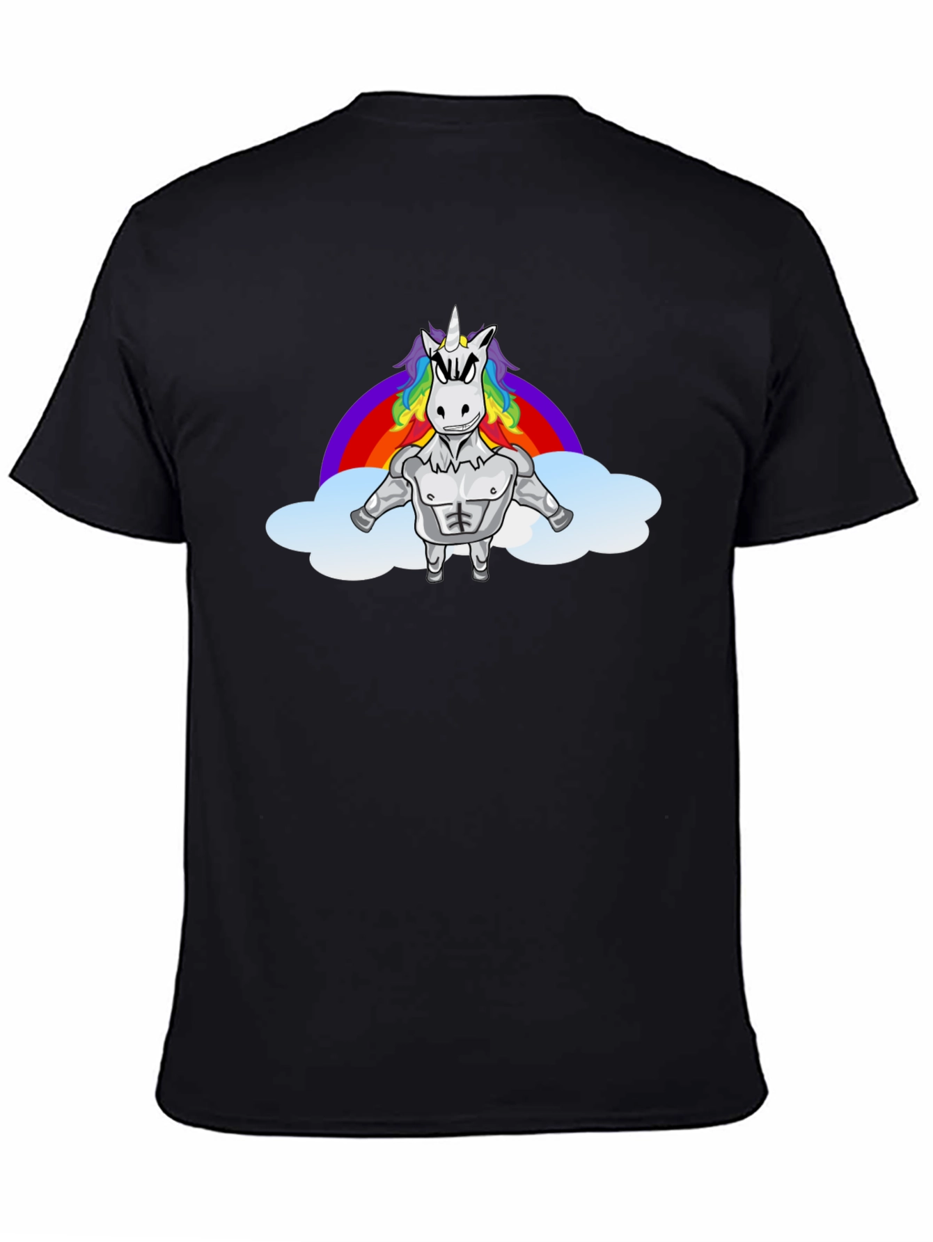 Muscle Unicorn Rainbow T-Shirt
