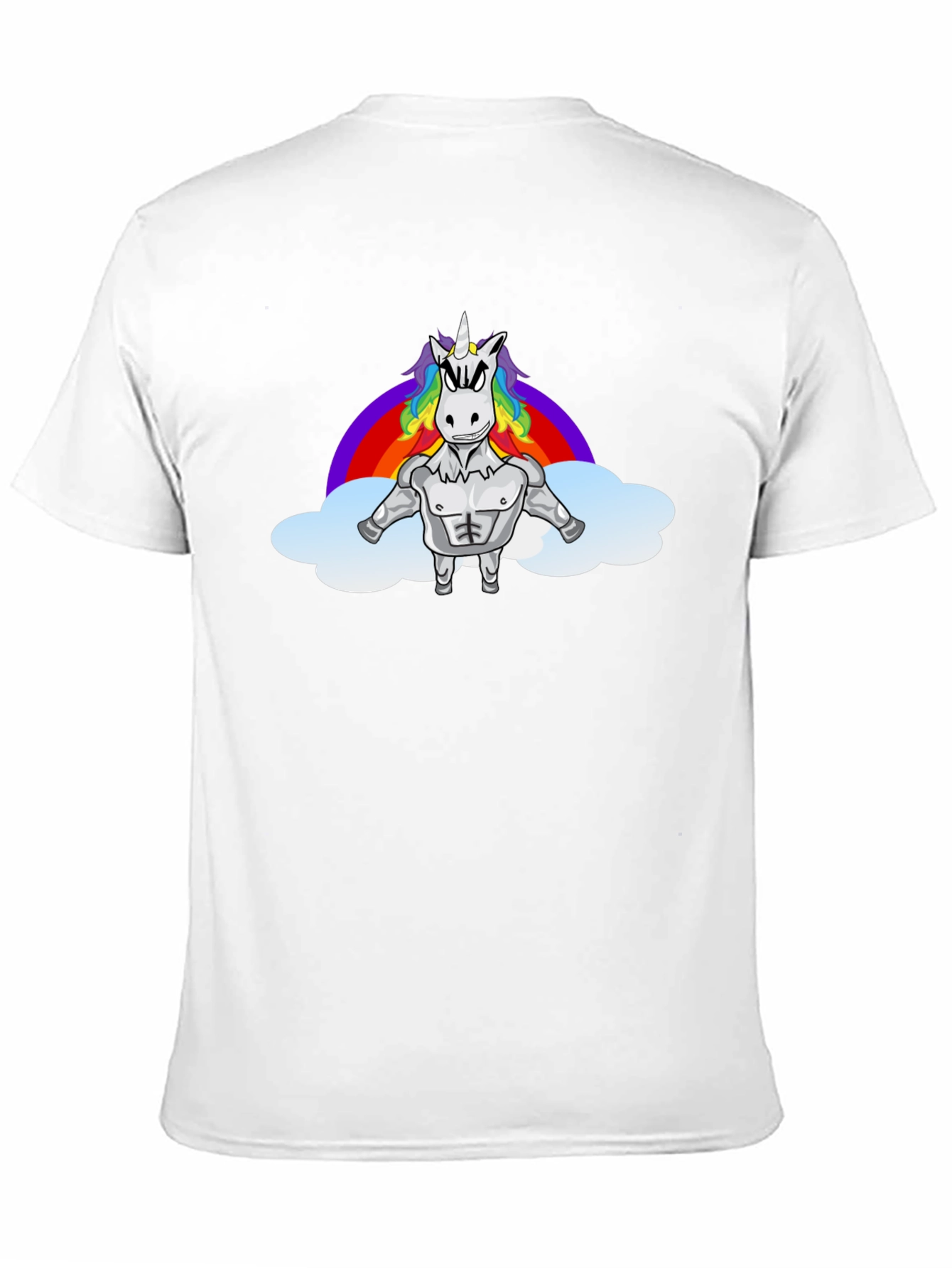 Muscle Unicorn Rainbow T-Shirt